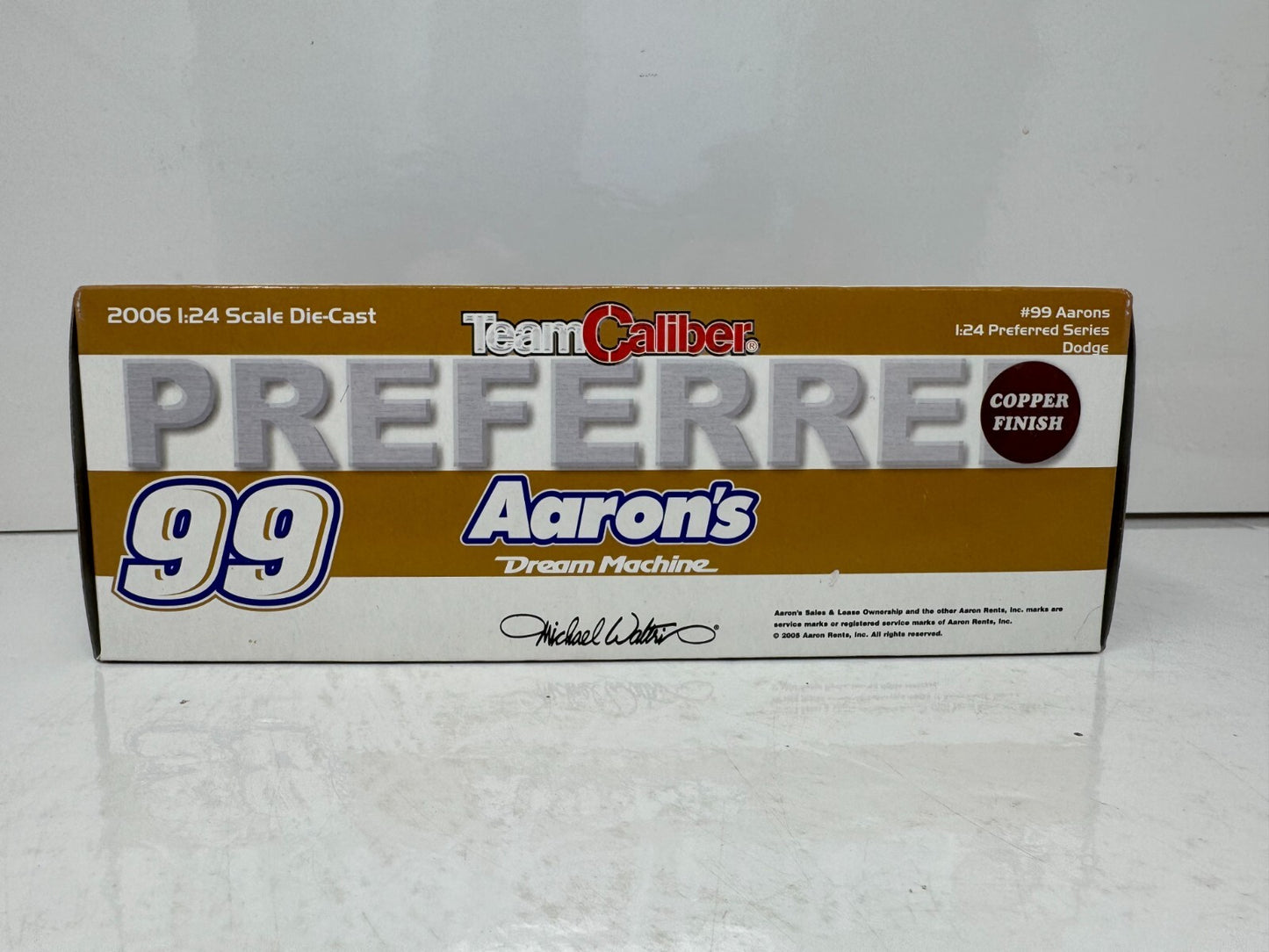Team Caliber Preferred Nascar #99 Michael Waltrip Aaron's Copper 2006 1:24 Diecast