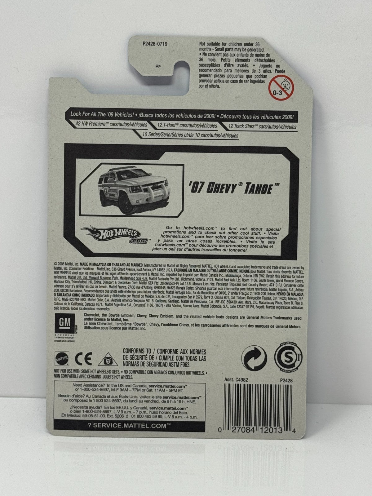 Hot Wheels City Works 2007 Chevy Tahoe 1:64 Diecast V2