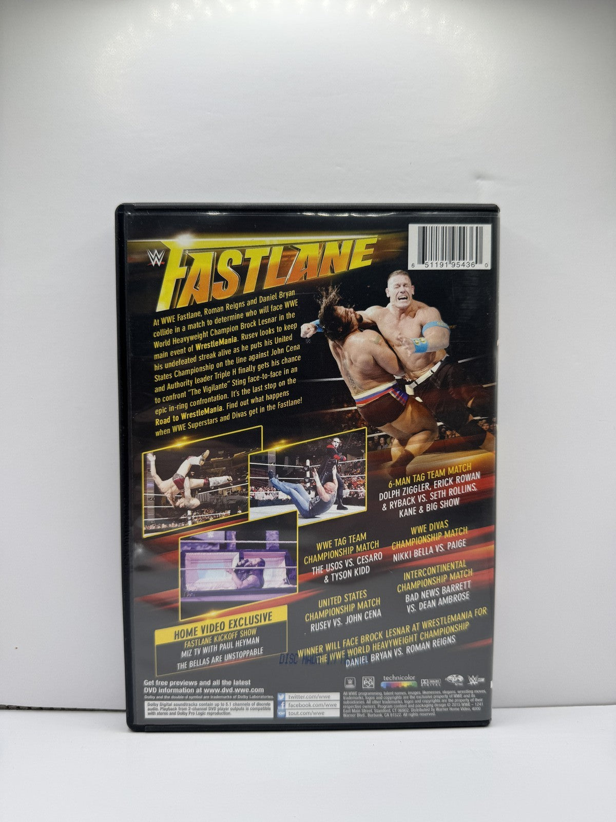 WWE Fastlane 2015 (DVD) WWE Wrestling