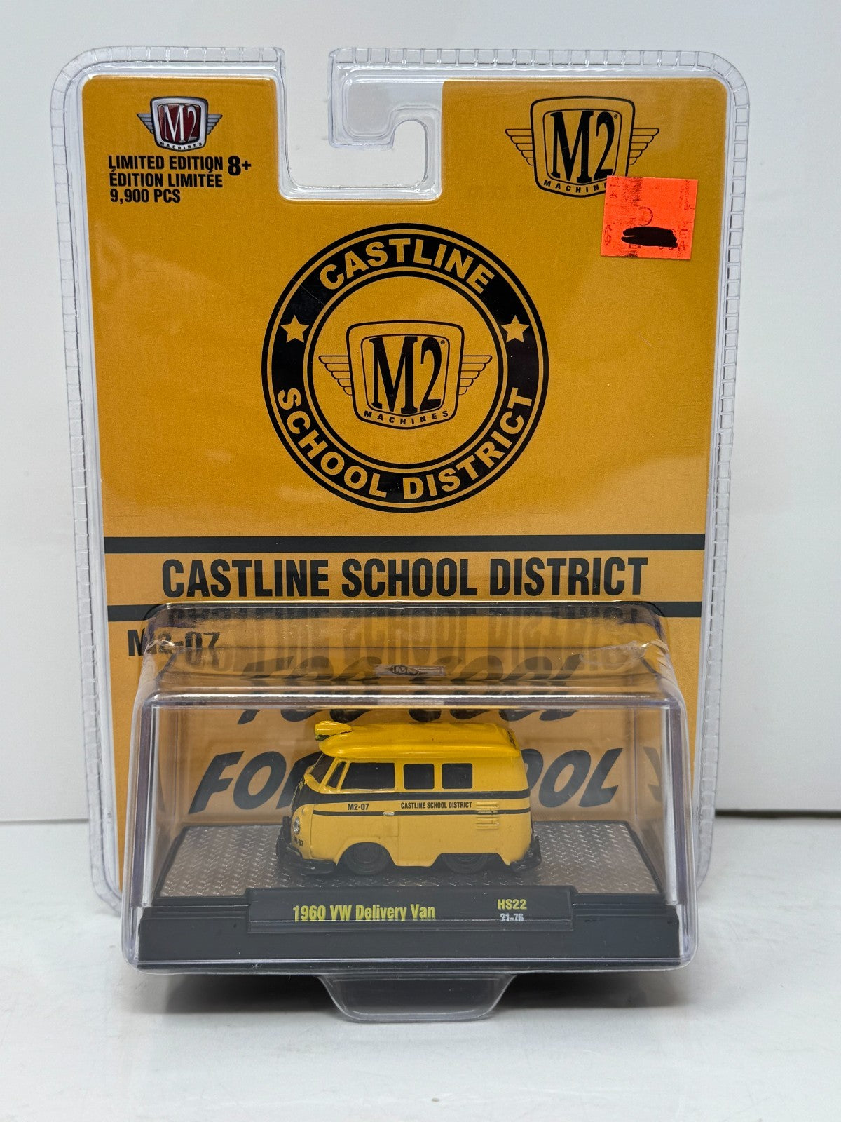 M2 Machines Castline School District 1960 VW Delivery Van 1:64 Diecast