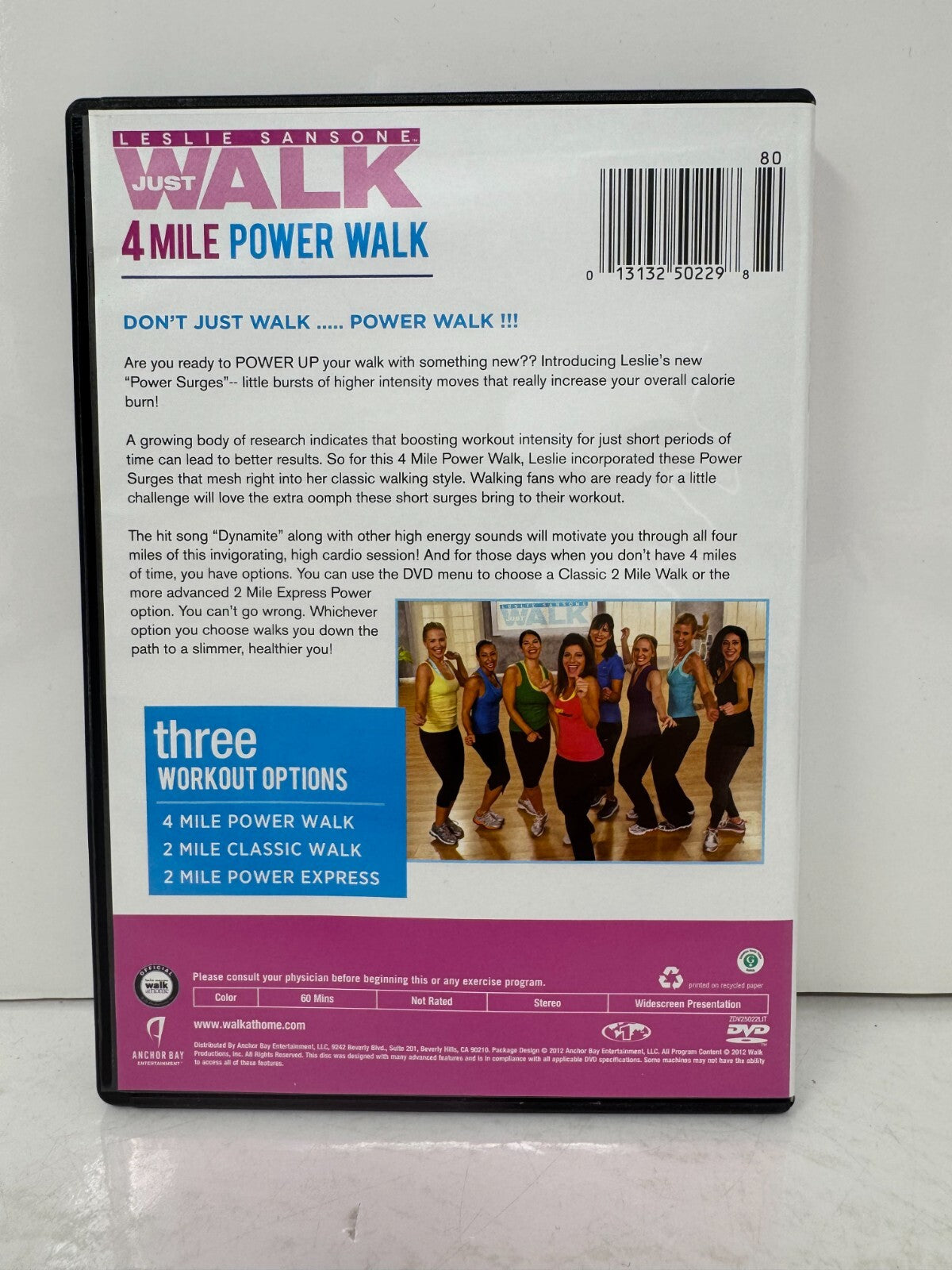 Leslie Sansone: Just Walk - 4 Mile Power Walk (DVD) Fitness Good Condition!!!