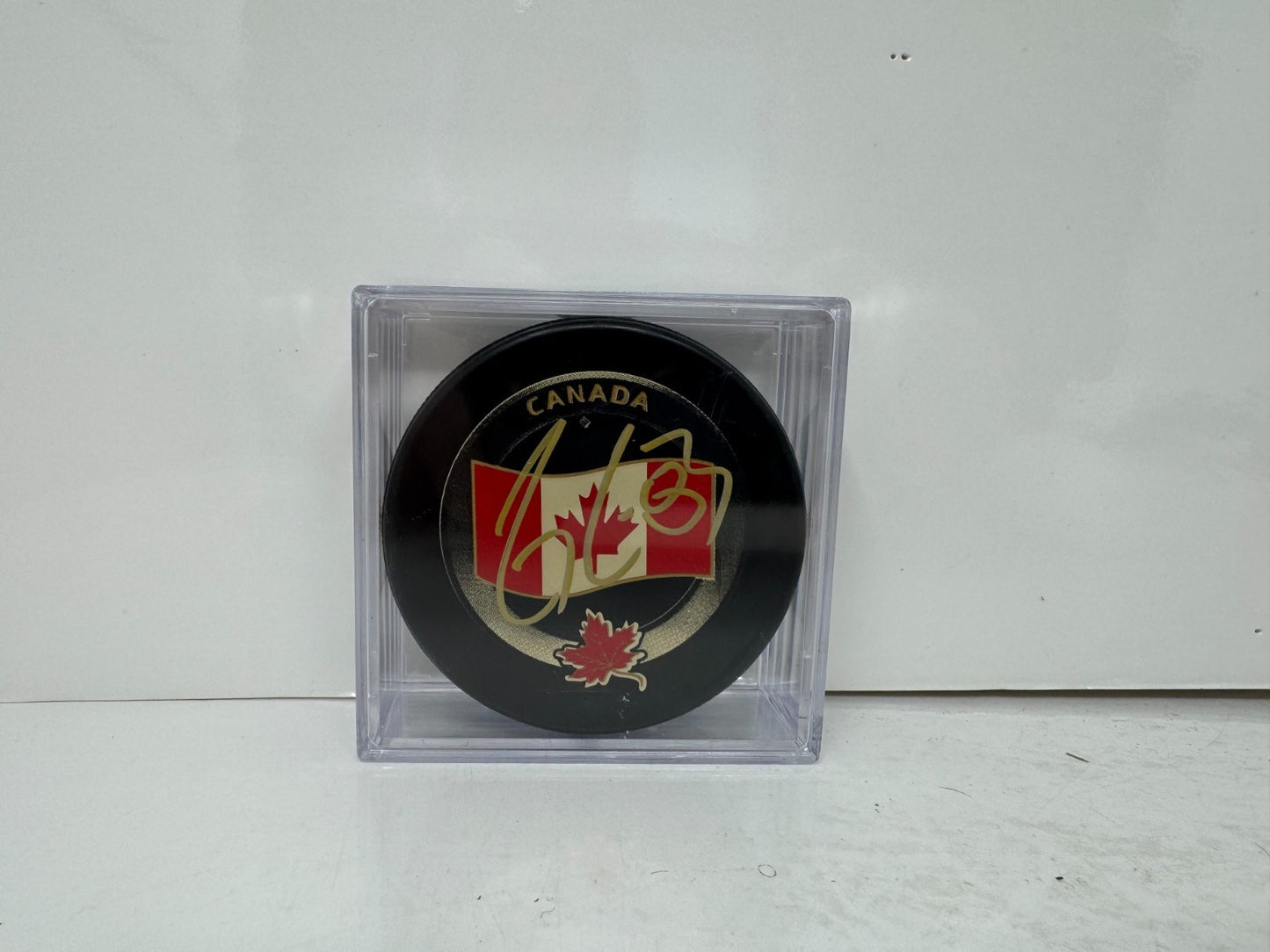 Codi Ceci Team Canada Signed NHL Autograph Puck Gold Auto