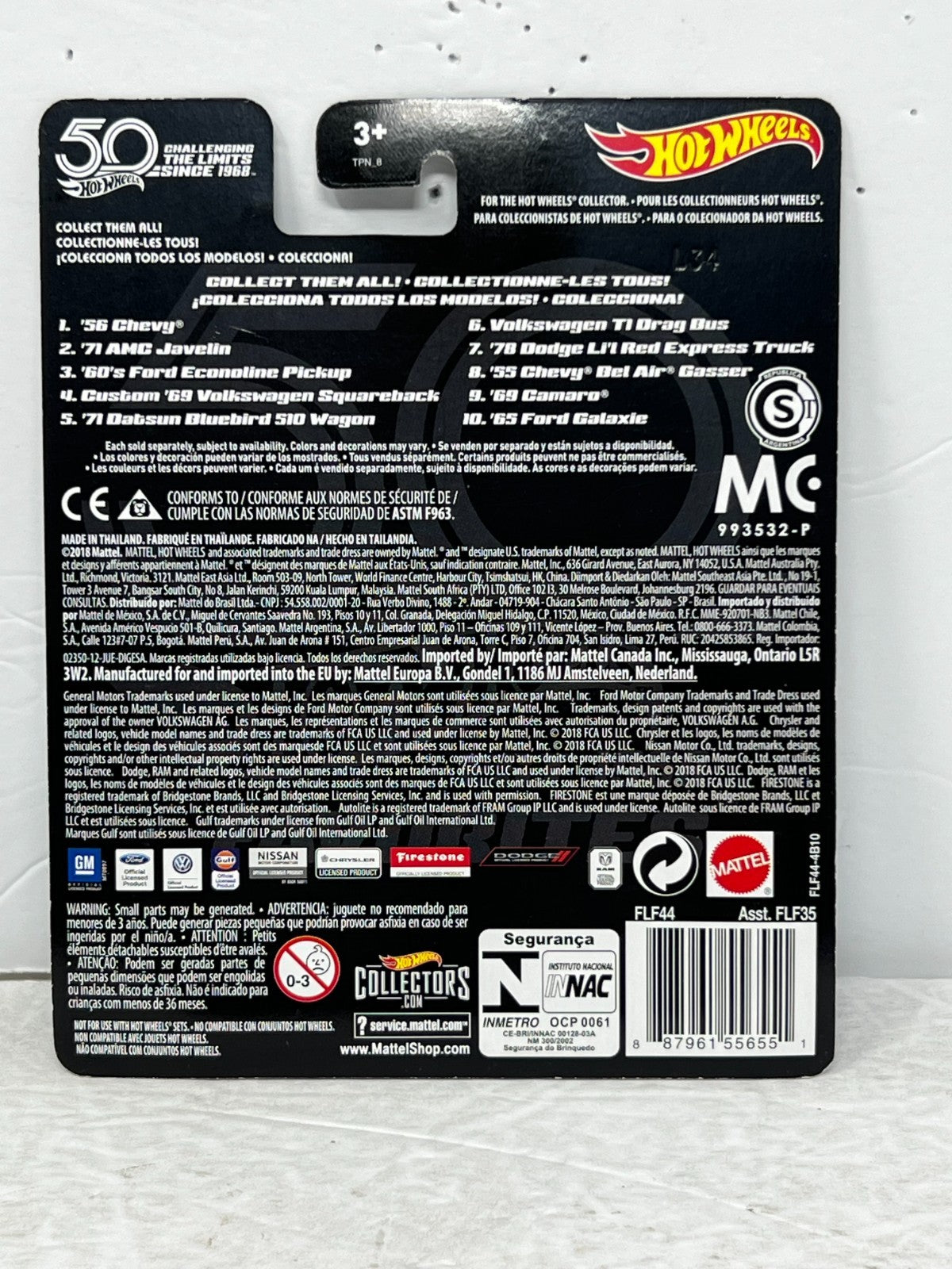 Hot Wheels Favorites 1969 Chevy Camaro Real Riders 1:64 Diecast