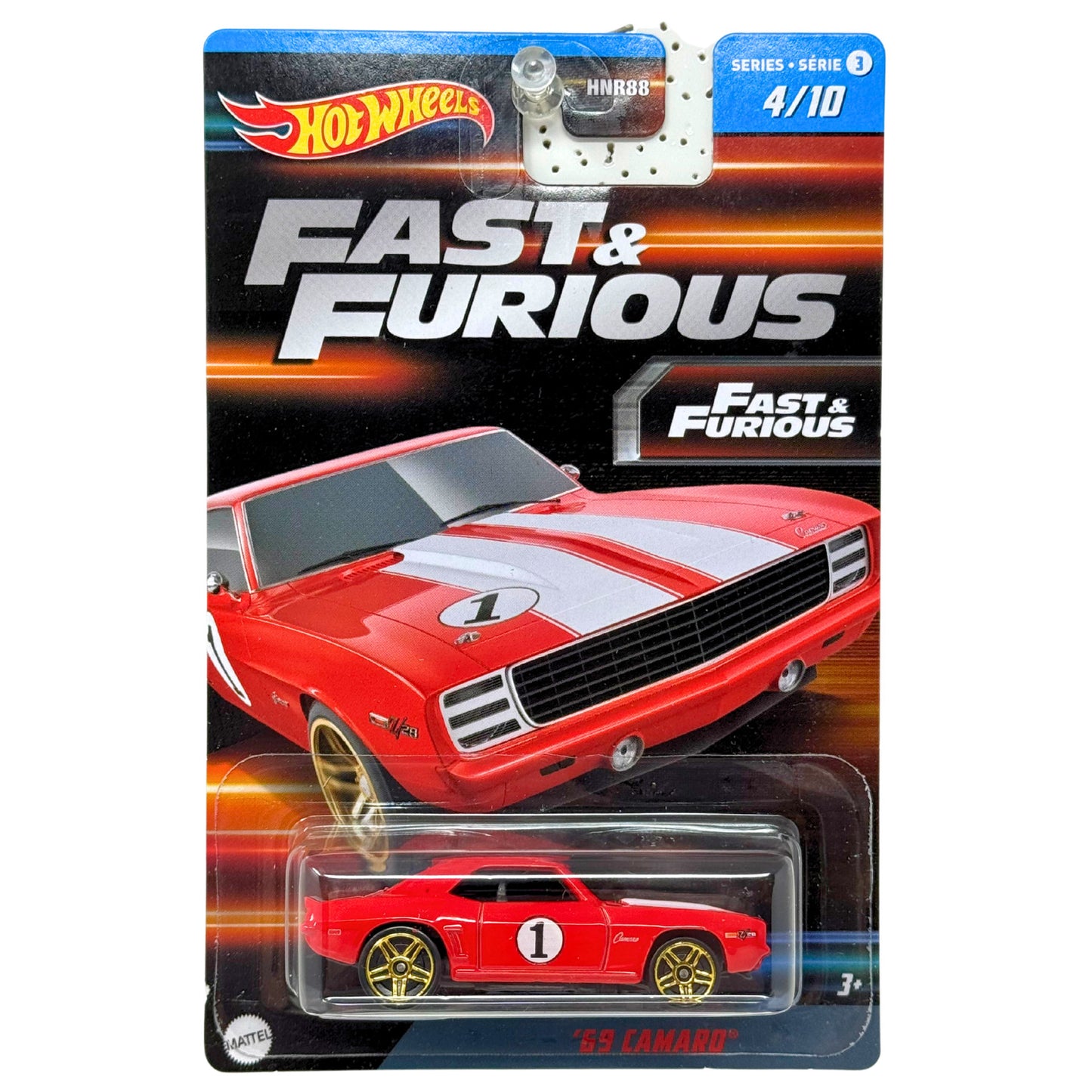Hot Wheels Fast & Furious 1969 Chevy Camaro Muscle Car 1:64 Diecast
