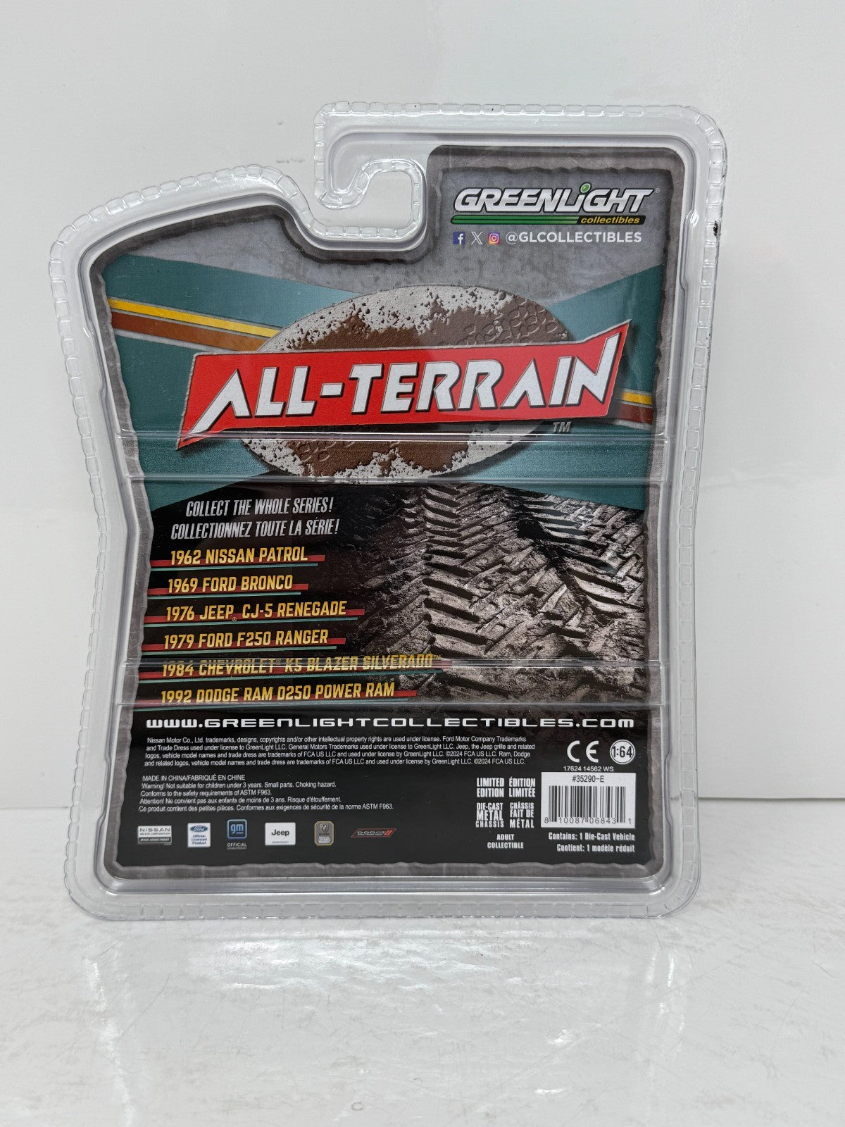 Greenlight All Terrain 1984 Chevrolet K5 Blazer Silverado 1:64 Diecast