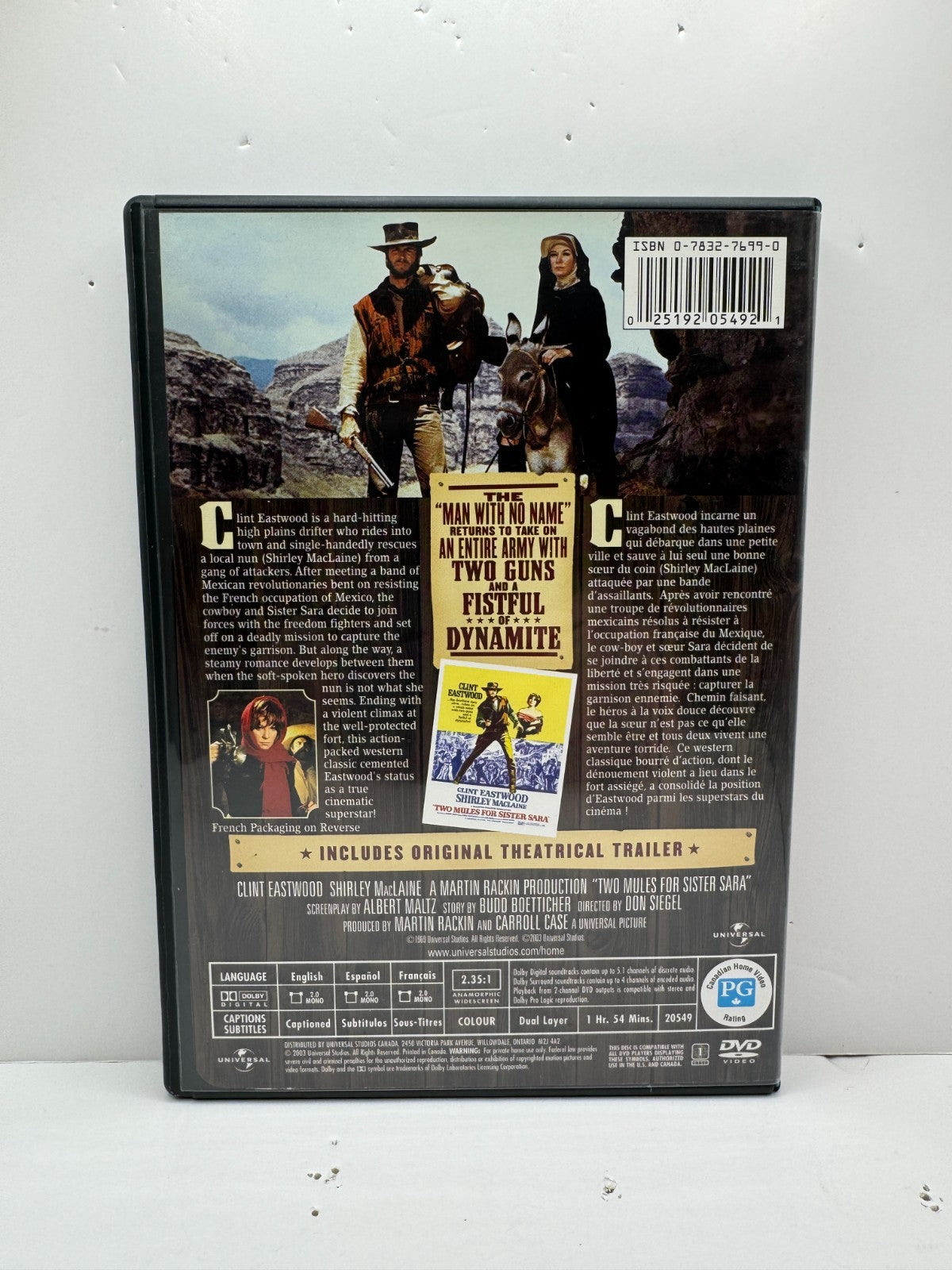 Two Mules for Sister Sara (DVD) Clint Eastwood Western