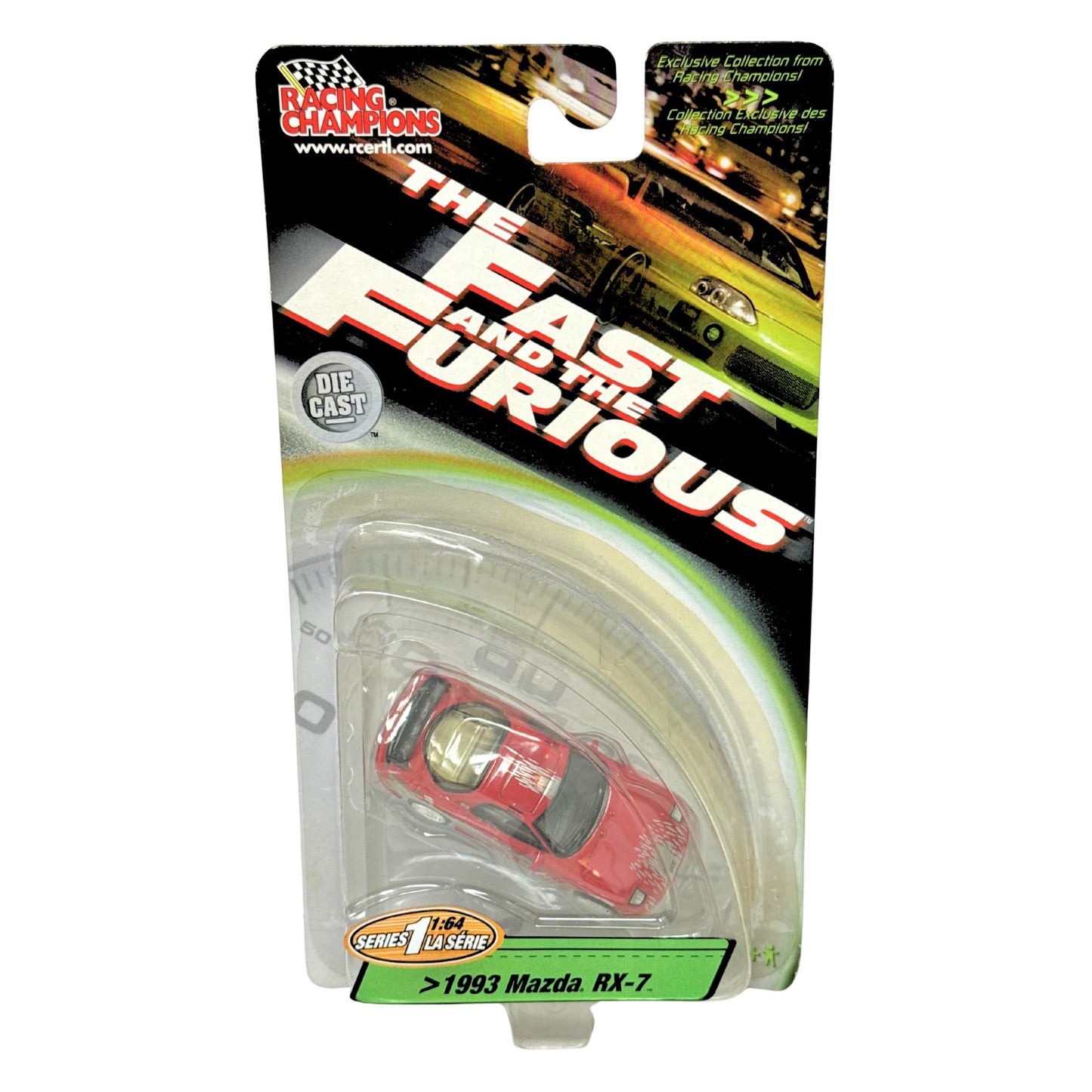 Racing Champions The Fast and the Furious 1993 Mazda RX-7 Series 1 1:64 Diecast