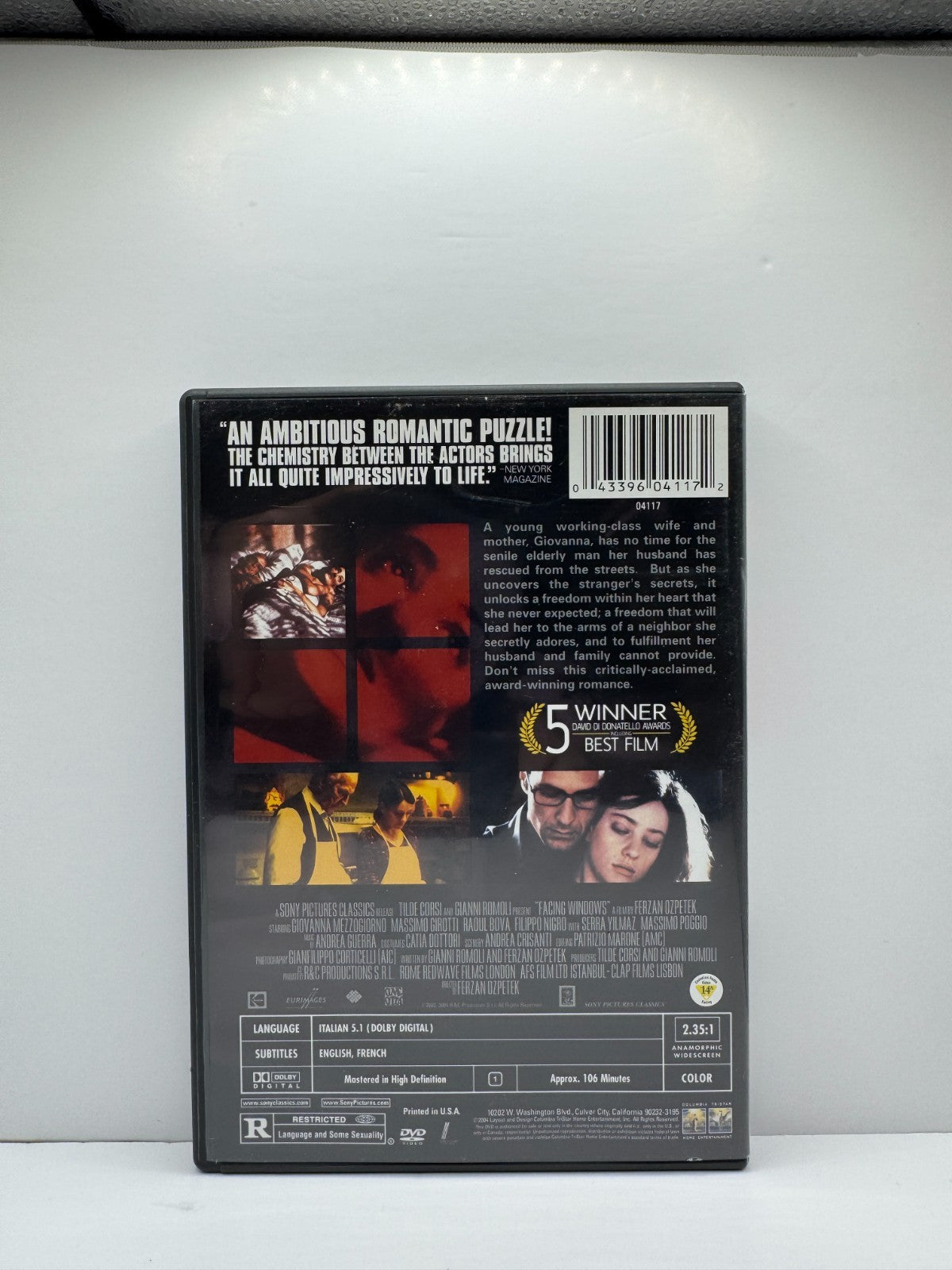 Facing Windows (DVD) Giovanna Mezzogiorno Drama