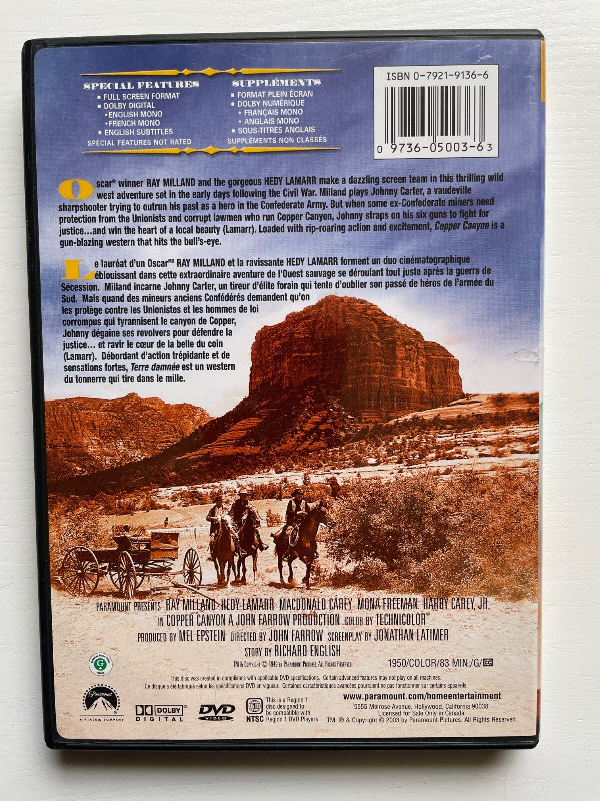 Copper Canyon (DVD) Western Good Condition!!!