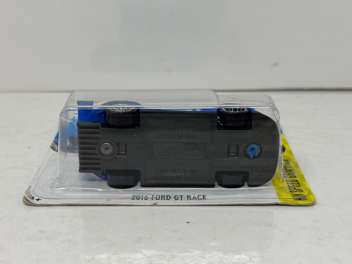 Hot Wheels Speed Graphics 2016 Ford GT Race 1:64 Diecast Short Card