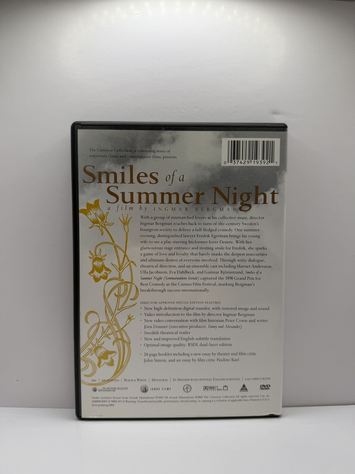 Smiles of a Summer Night (DVD) Ingmar Bergman Comedy