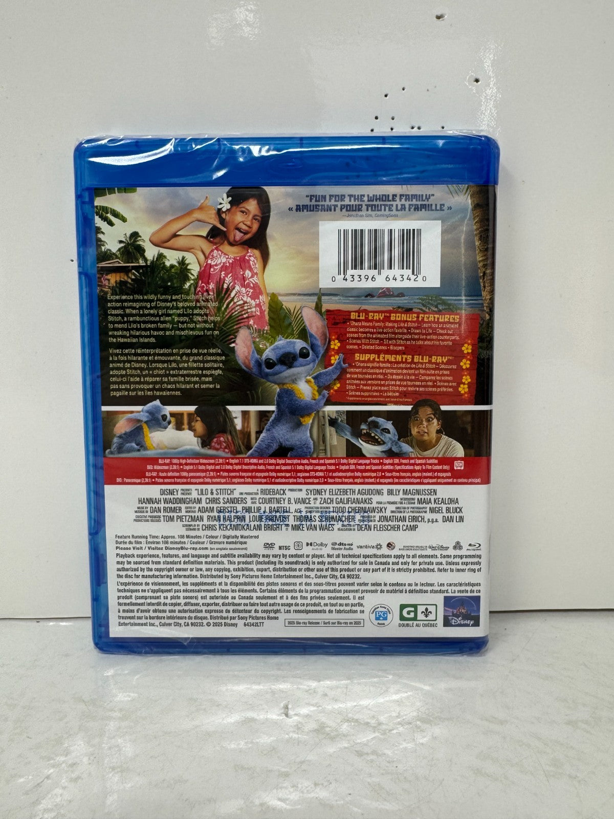 Lilo & Stitch (Blu-ray) Disney Live Action Brand New and Sealed!!!