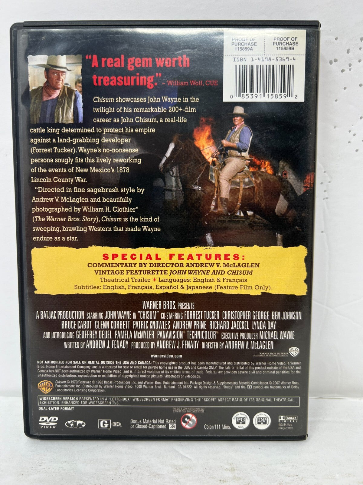 Chisum (DVD) Western Good Condition!!!
