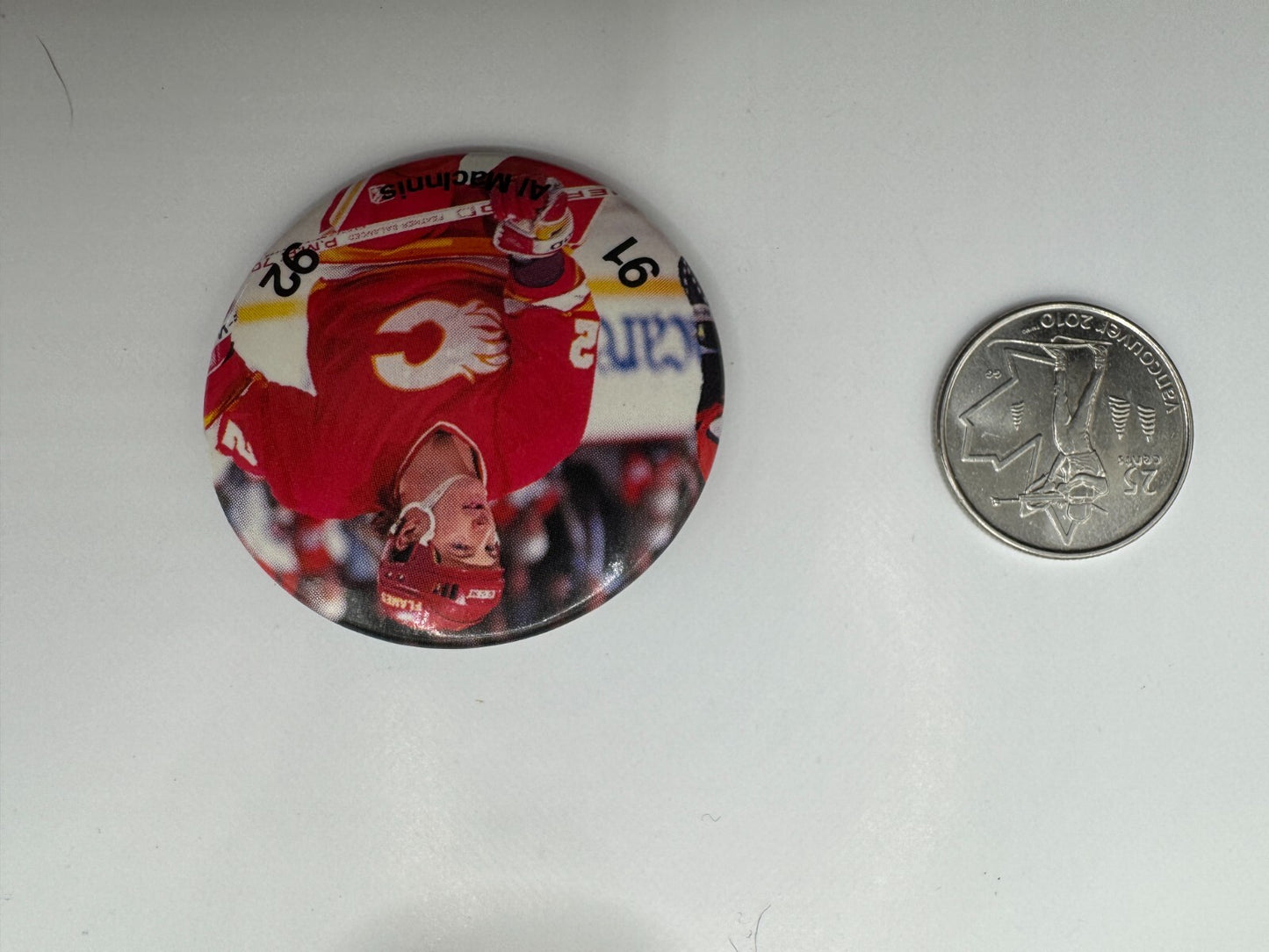 Al MacInnis Calgary Flames NHL Pin-back Button UDT1