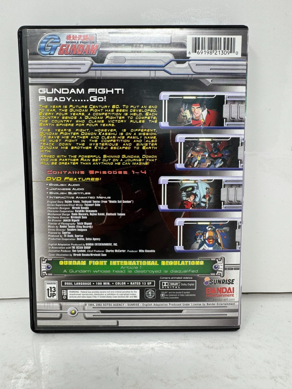 Mobile Fighter G Gundam: Round #01 (DVD) Anime Good Condition!!!