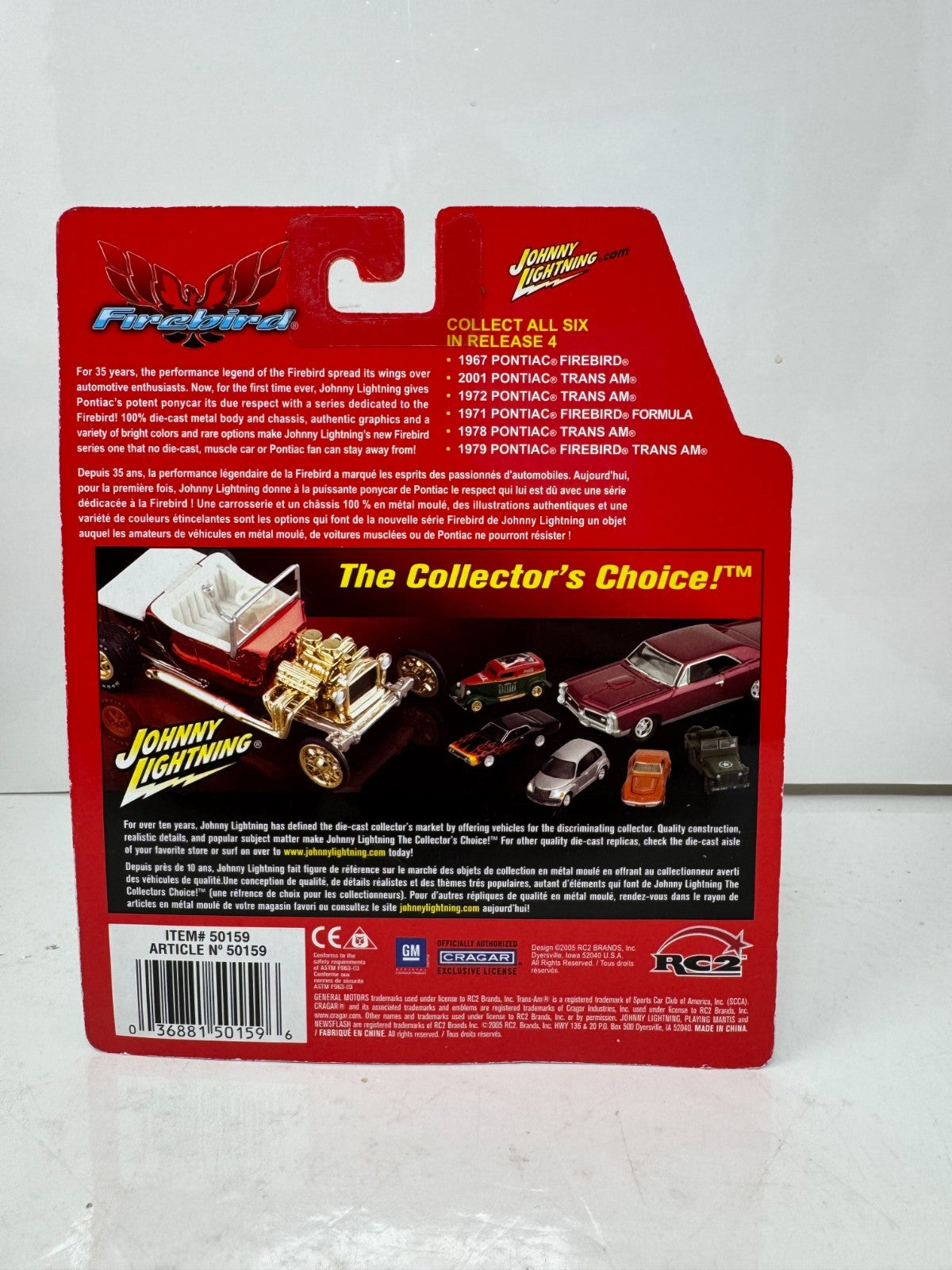Johnny Lightning Firebird 1971 Pontiac Firebird Formula 1:64 Diecast