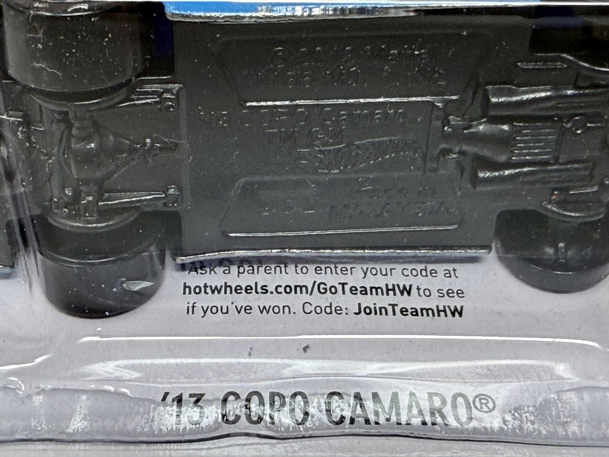 Hot Wheels ZAMAC HW Race 2013 COPO Camaro 1:64 Diecast