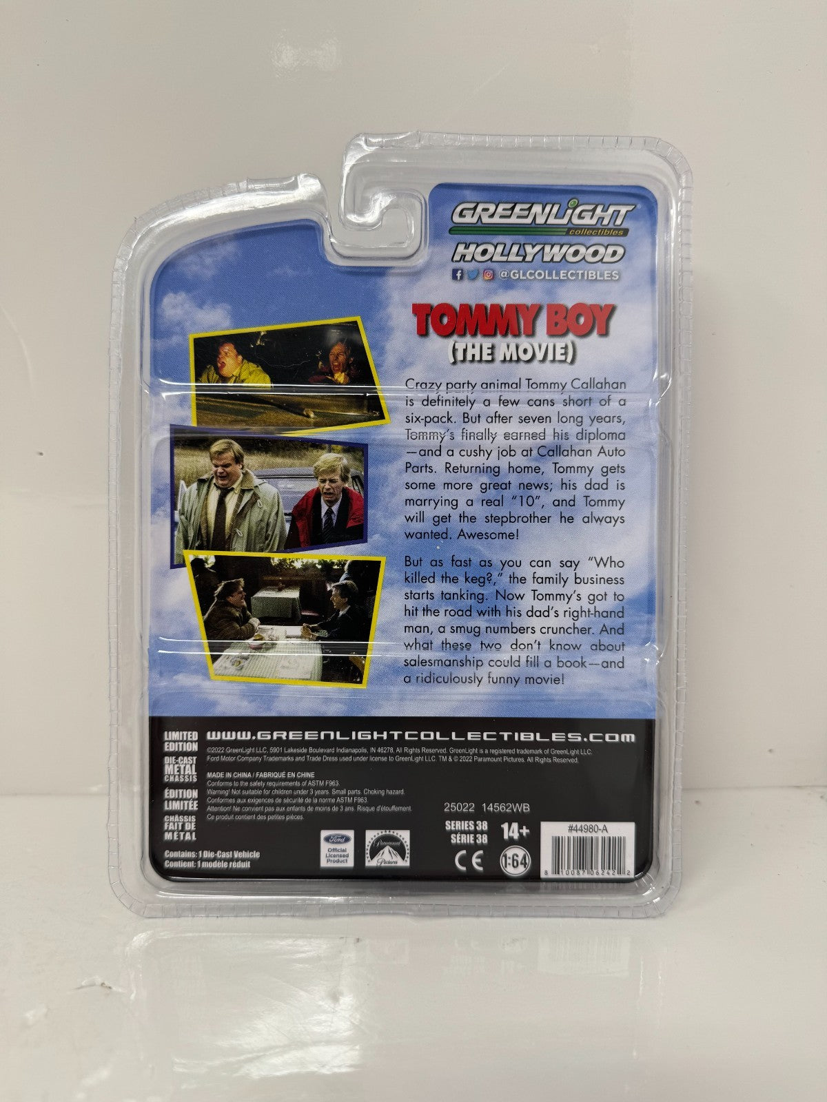 Greenlight Hollywood Tommy Boy 1986 Ford Taurus CHASE 1:64 Diecast
