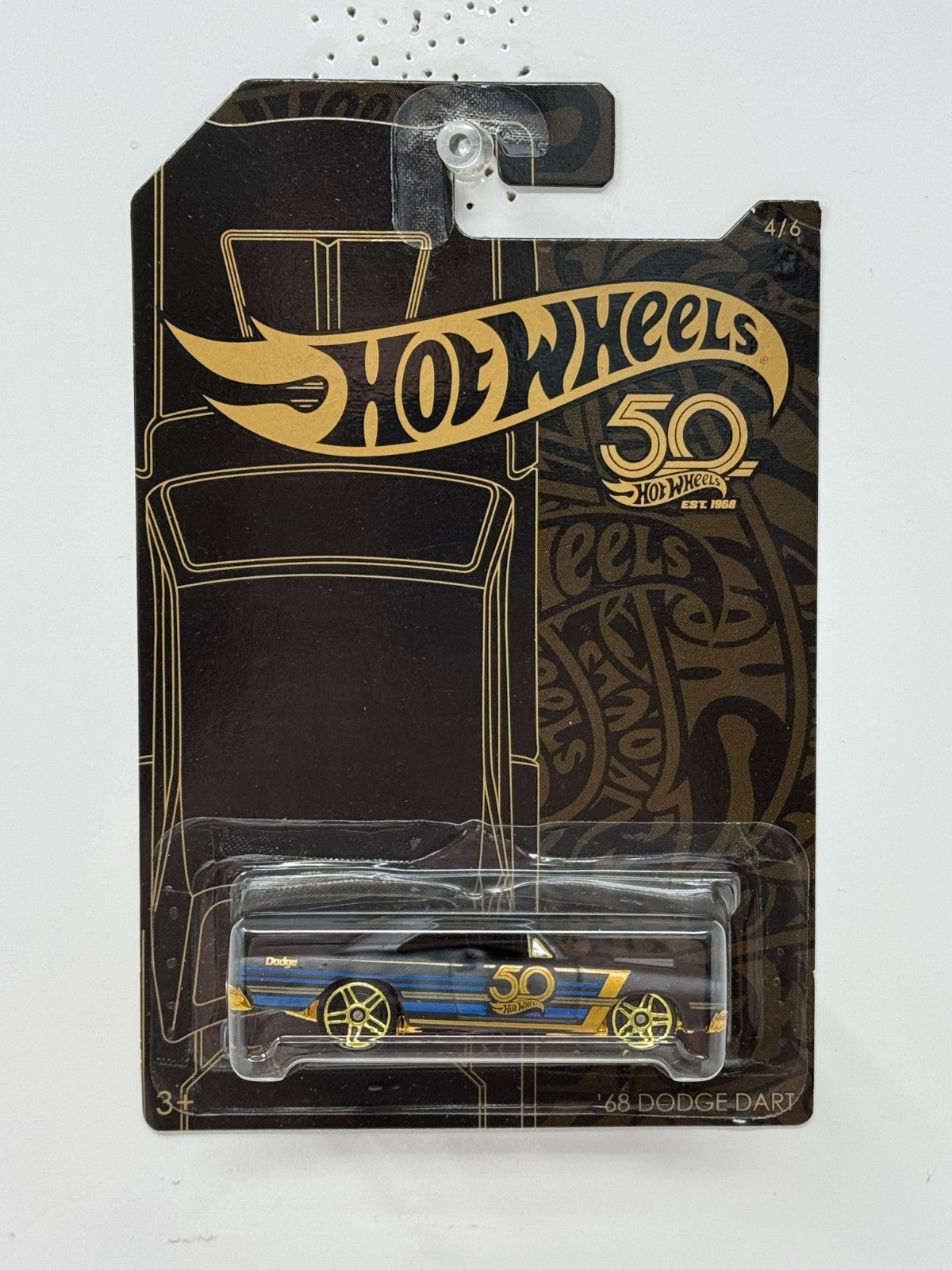 Hot Wheels Black & Gold 1968 Dodge Dart 1:64 Diecast