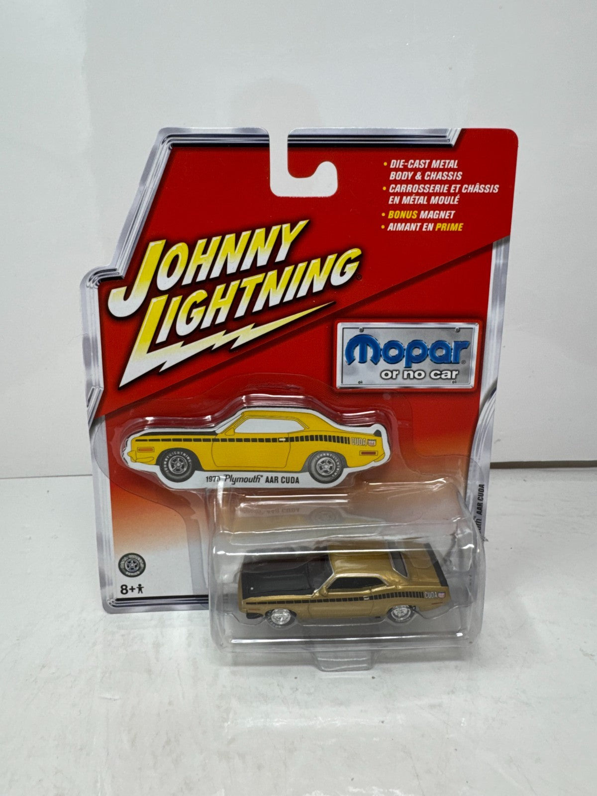 Johnny Lightning Mopar or No Car 1970 Plymouth AAR Cuda 1:64 Diecast