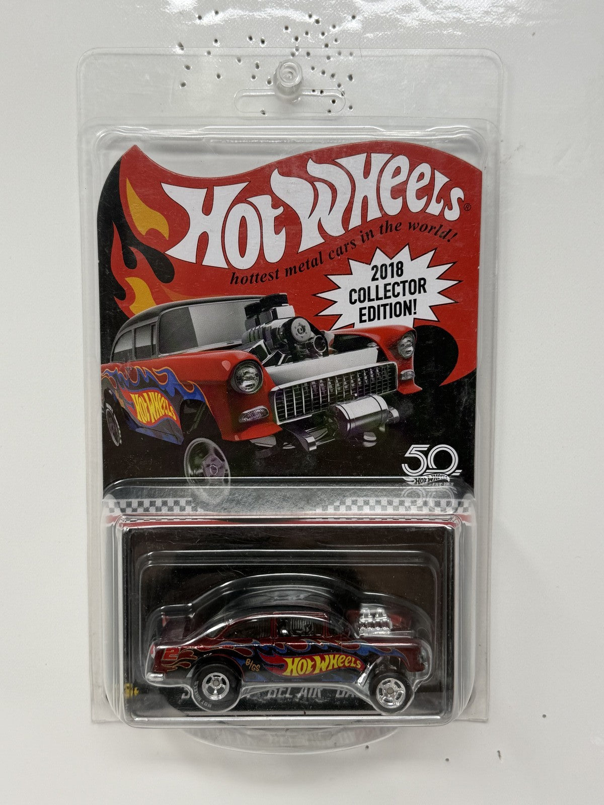 Hot Wheels 2018 Collector Edition 1955 Chevy Bel Air Gasser K-Mart 1:64 Diecast