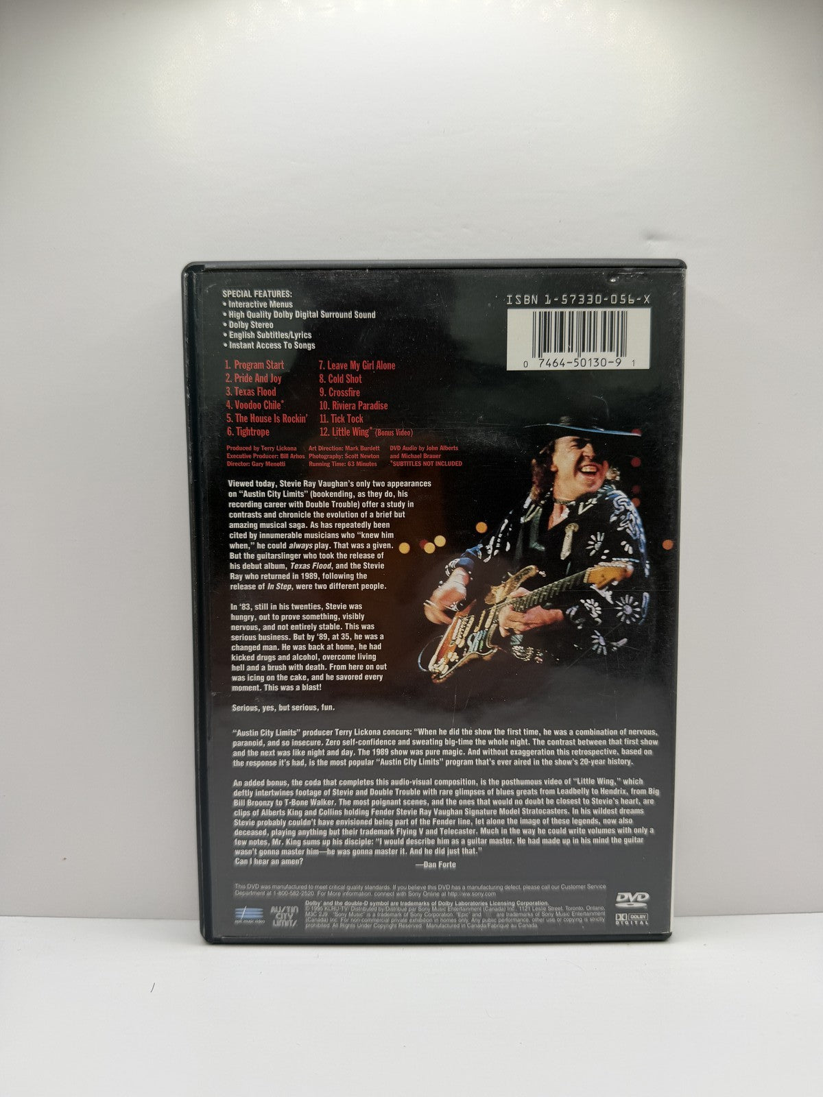 Stevie Ray Vaughan Live From Austin Texas (DVD) Music