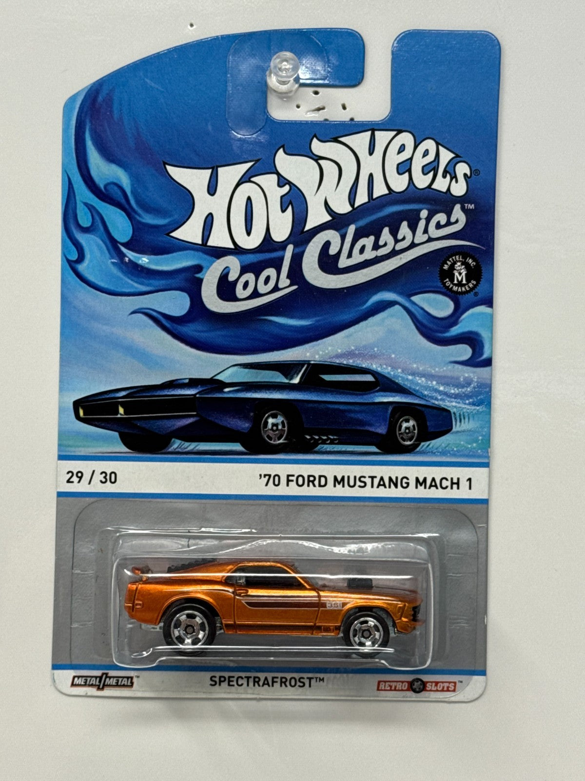 Hot Wheels Cool Classics 1970 Ford Mustang Mach 1 Spectrafrost 1:64 Diecast