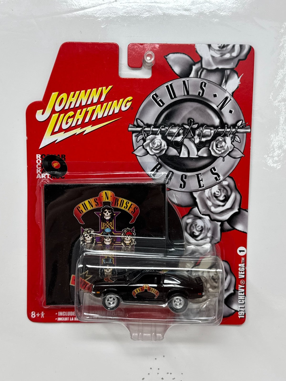 Johnny Lightning Rock Art Guns N Roses 1971 Chevy Vega 1:64 Diecast