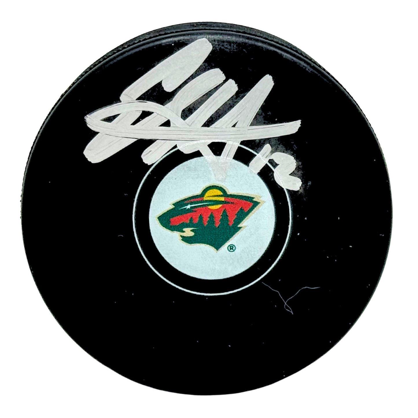 Eric Staal Minnesota Wild Signed NHL Autograph Puck Silver Auto COA Rinkside