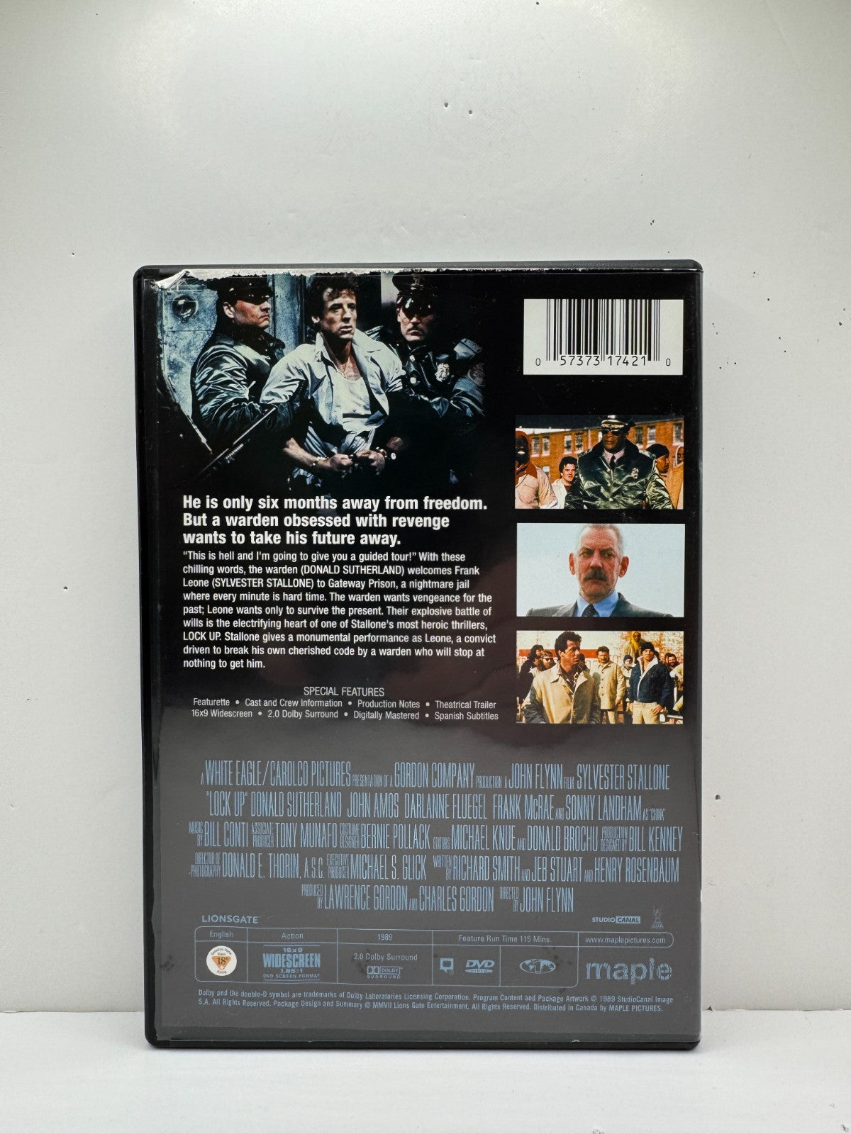 Lock Up (DVD) Sylvester Stallone Action