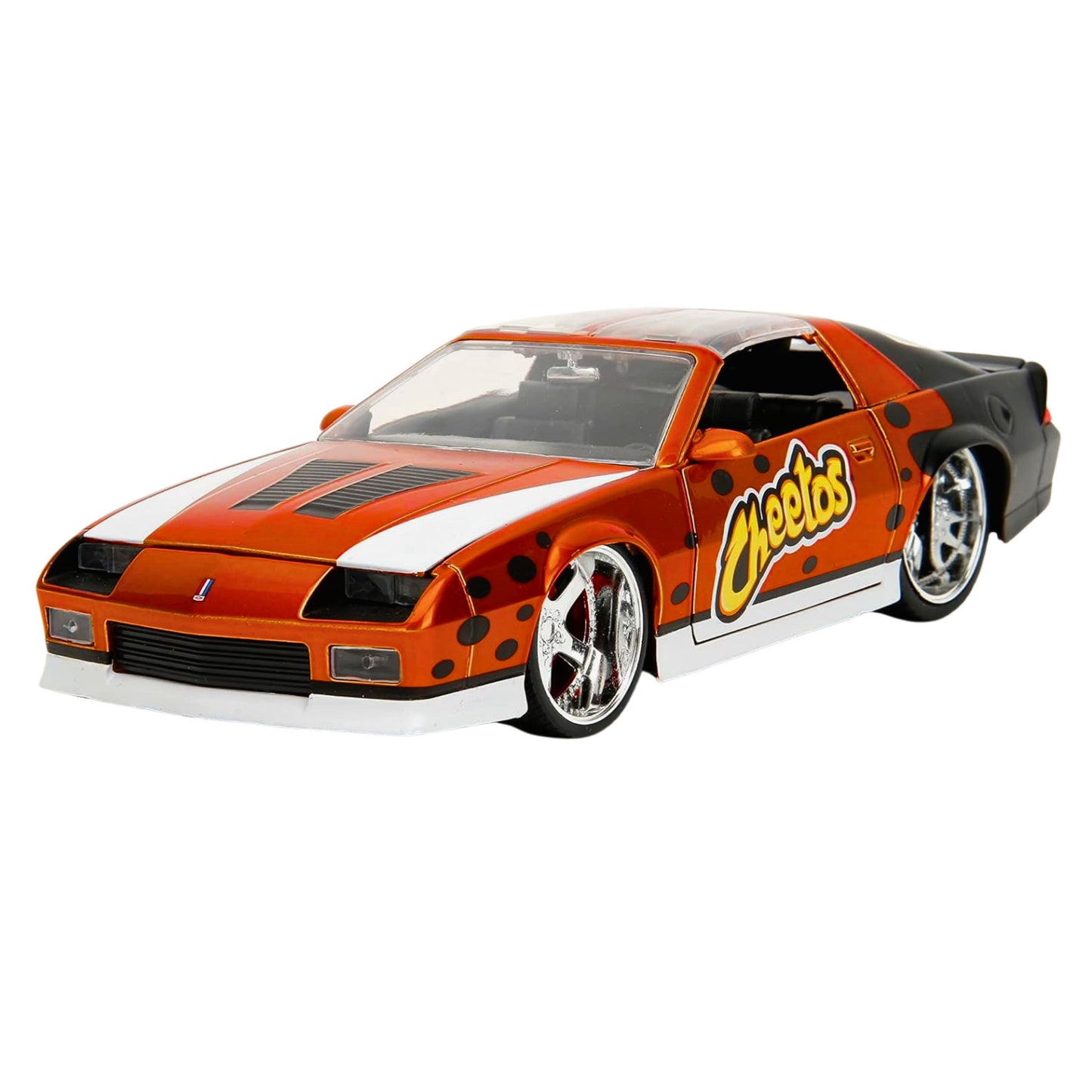 Jada Cheetos 1985 Chevy Camaro Z28 IROC 1:24 Diecast with Chester Cheetah Figure