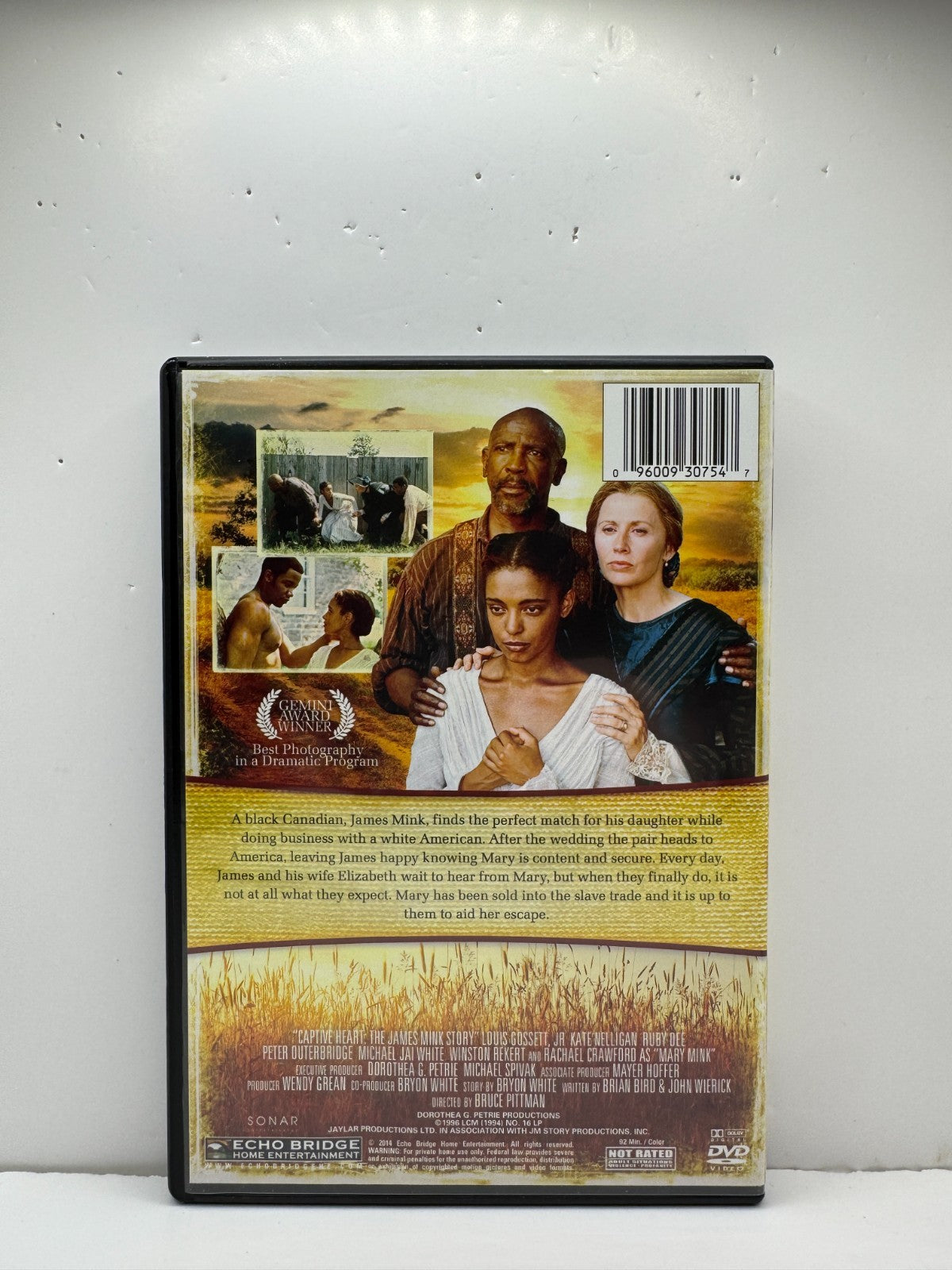 Captive Heart James Mink Story (DVD) Louis Gossett Jr Drama
