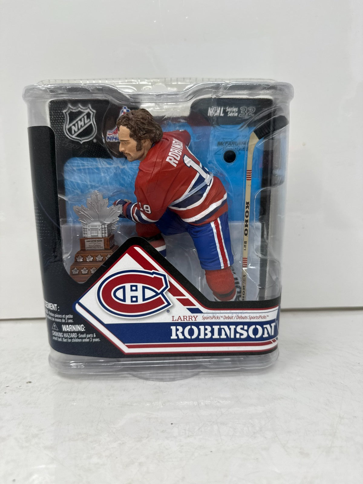 McFarlane NHL Larry Robinson Montreal Canadiens Collector Level 1 of 1000 Figure