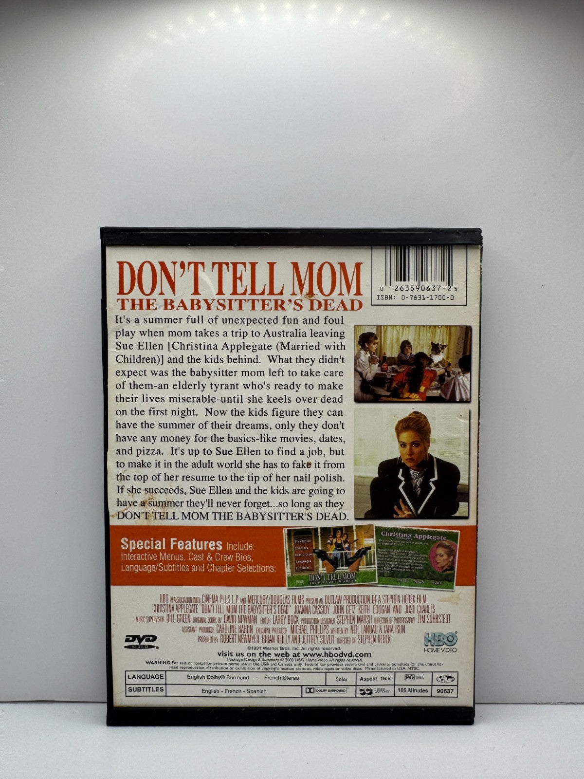 Don't Tell Mom the Babysitter's Dead (DVD) Christina Applegate Comedy