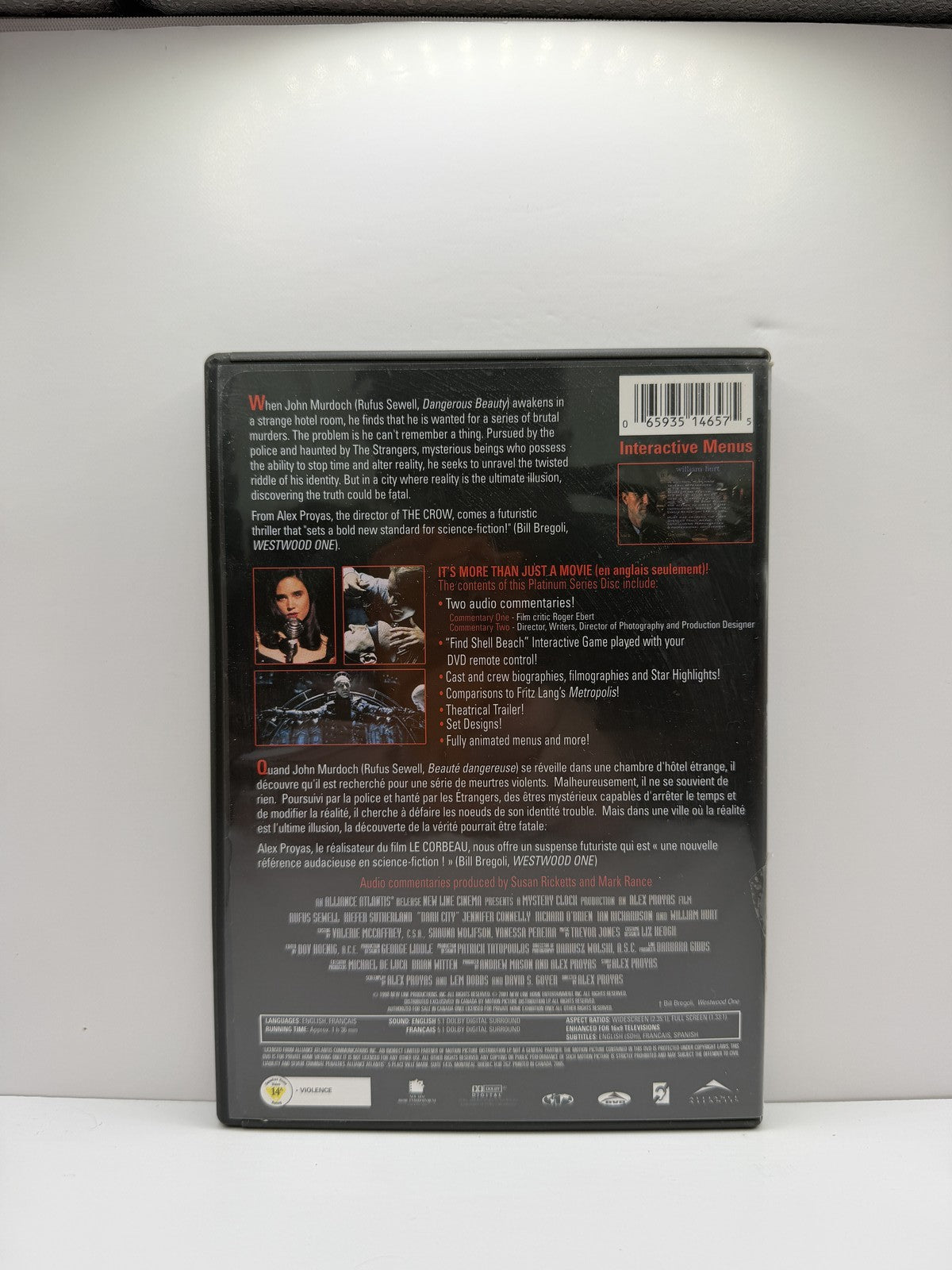 Dark City (DVD) Rufus Sewell Sci-Fi