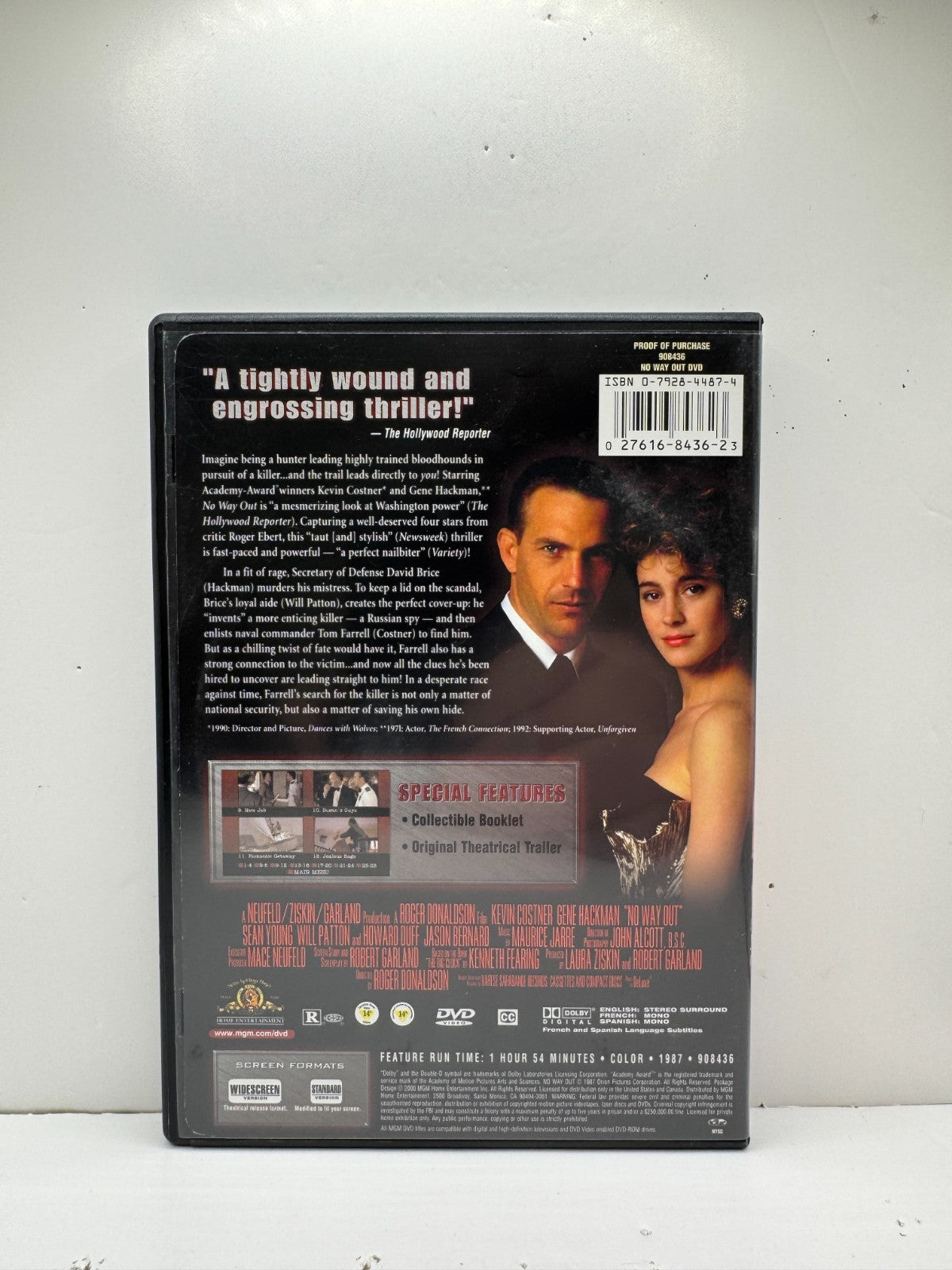 No Way Out (DVD) Kevin Costner Thriller