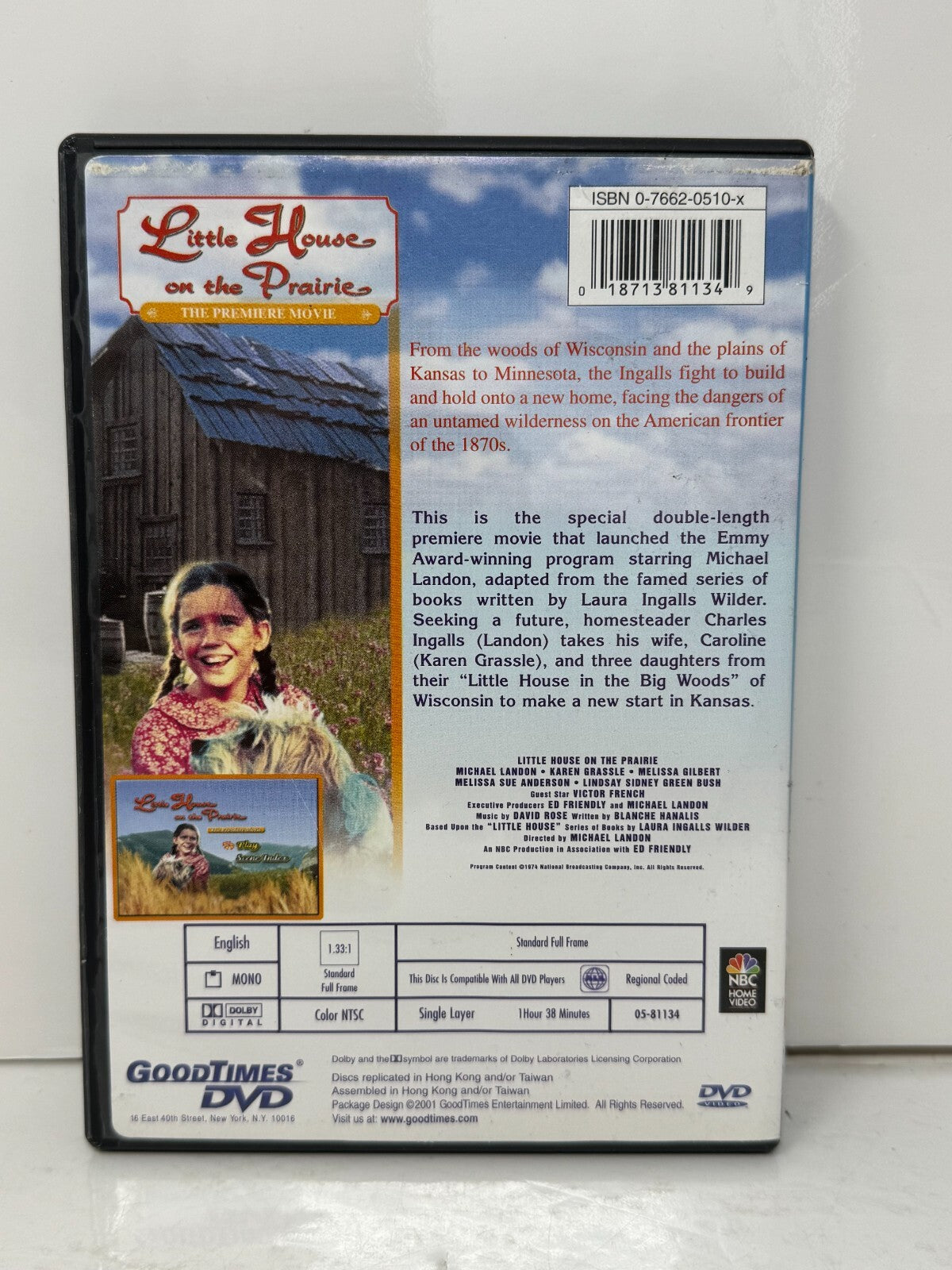 Little House On The Prairie: The Premiere (DVD) Family Good Condition!!!