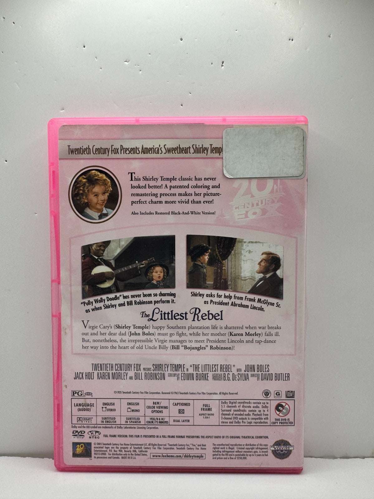 The Littlest Rebel (DVD) Shirley Temple Family
