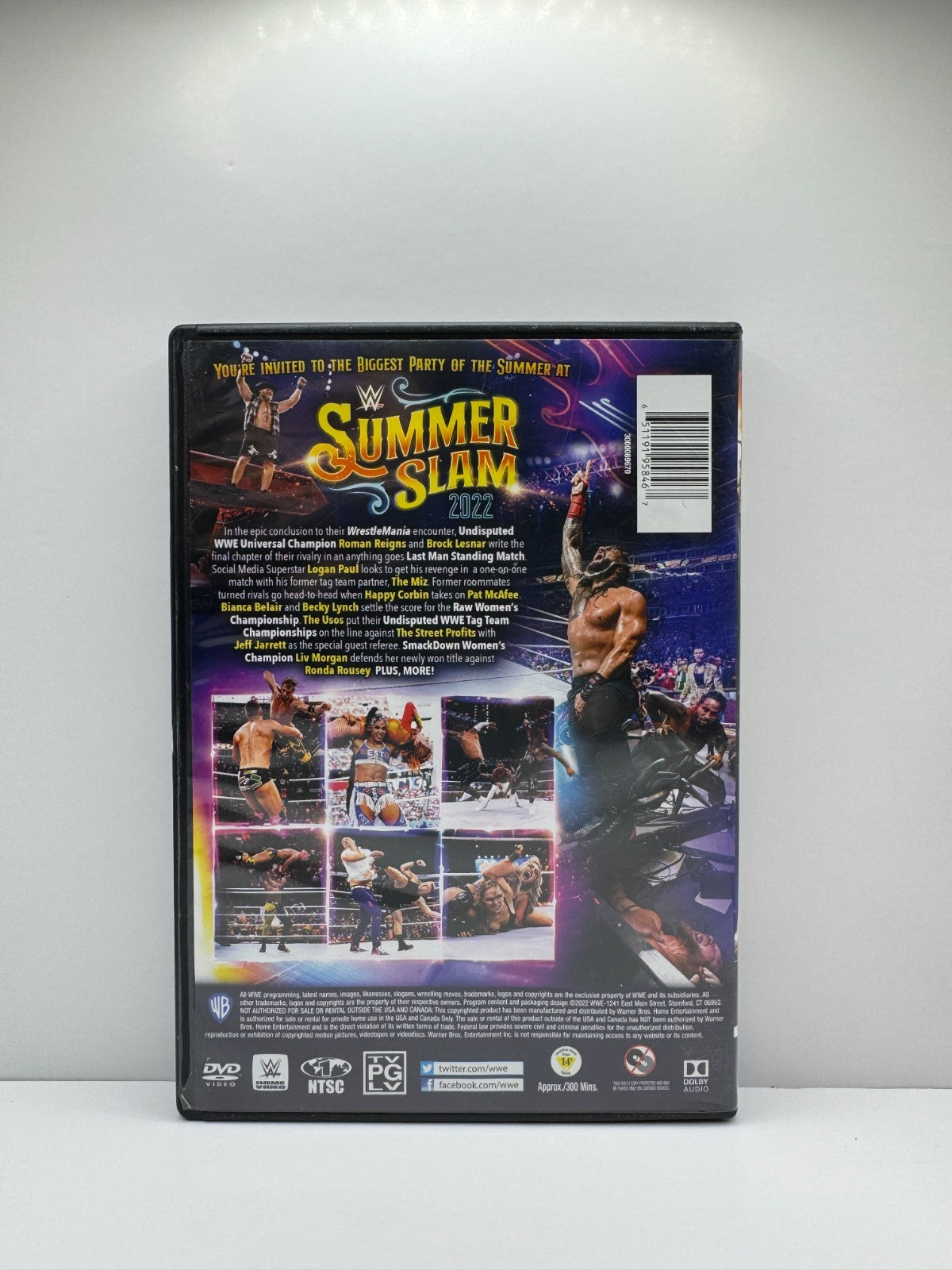 WWE: SummerSlam 2022 (DVD) WWE Wrestling