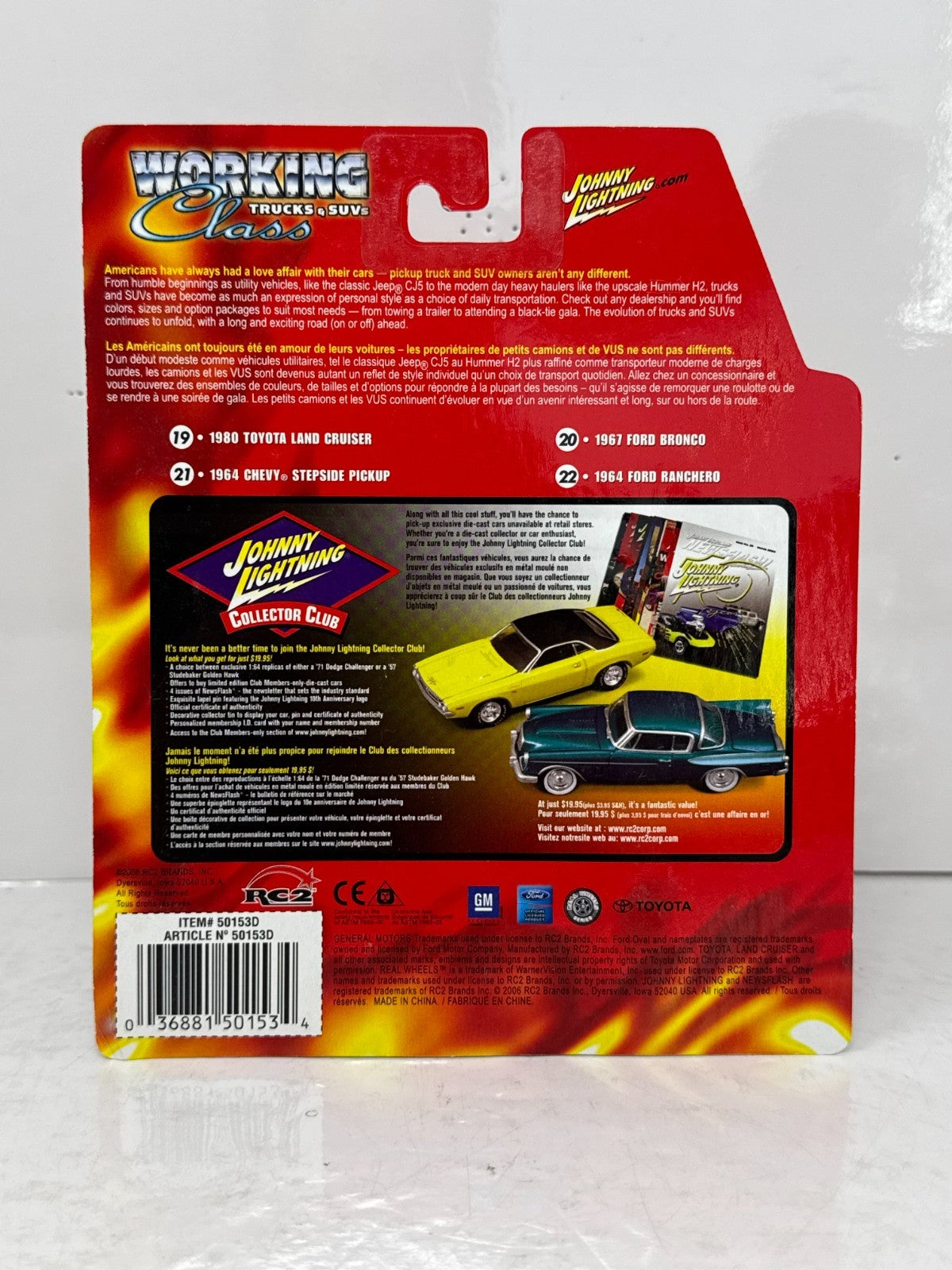Johnny Lightning Working Class 1964 Chevy Stepside Pickup 1:64 Diecast