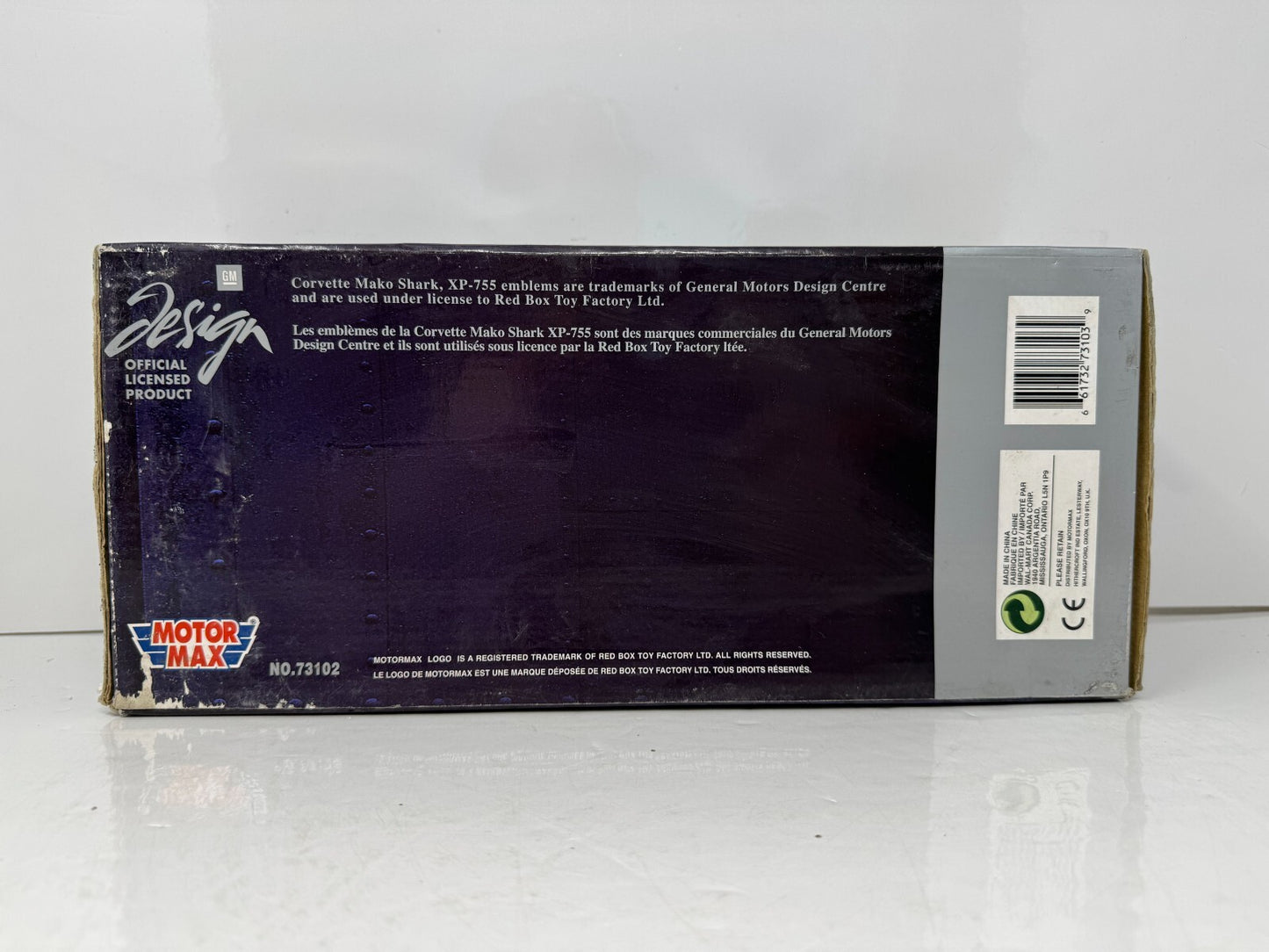 Motormax 1961 Mako Shark 2 Tone Blue 1:18 Diecast