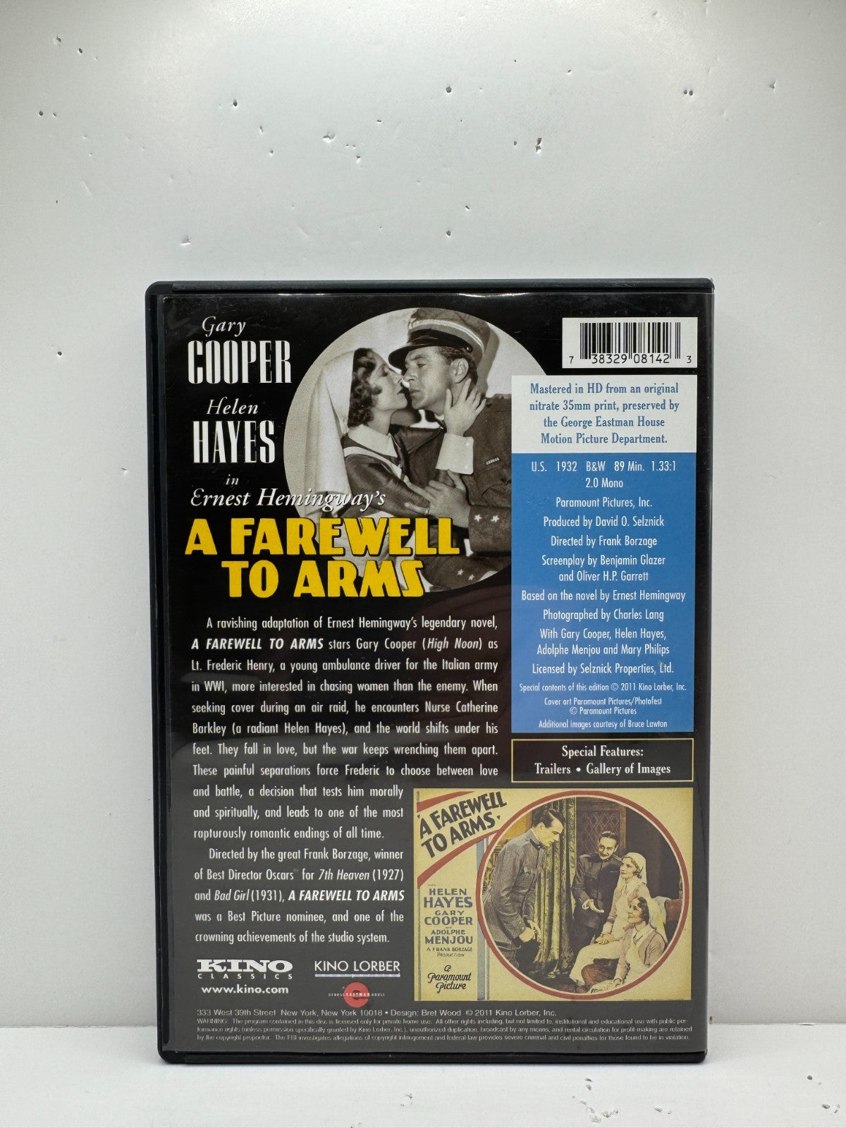 A Farewell to Arms (DVD) Romance