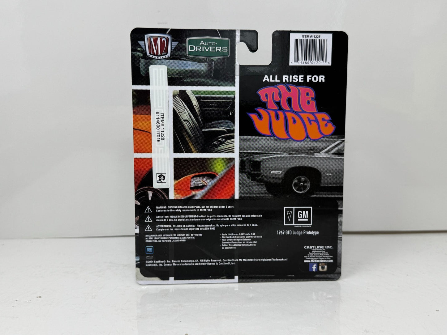 M2 Machines Auto Drivers 1969 Pontiac GTO Judge Prototype 1:64 Diecast