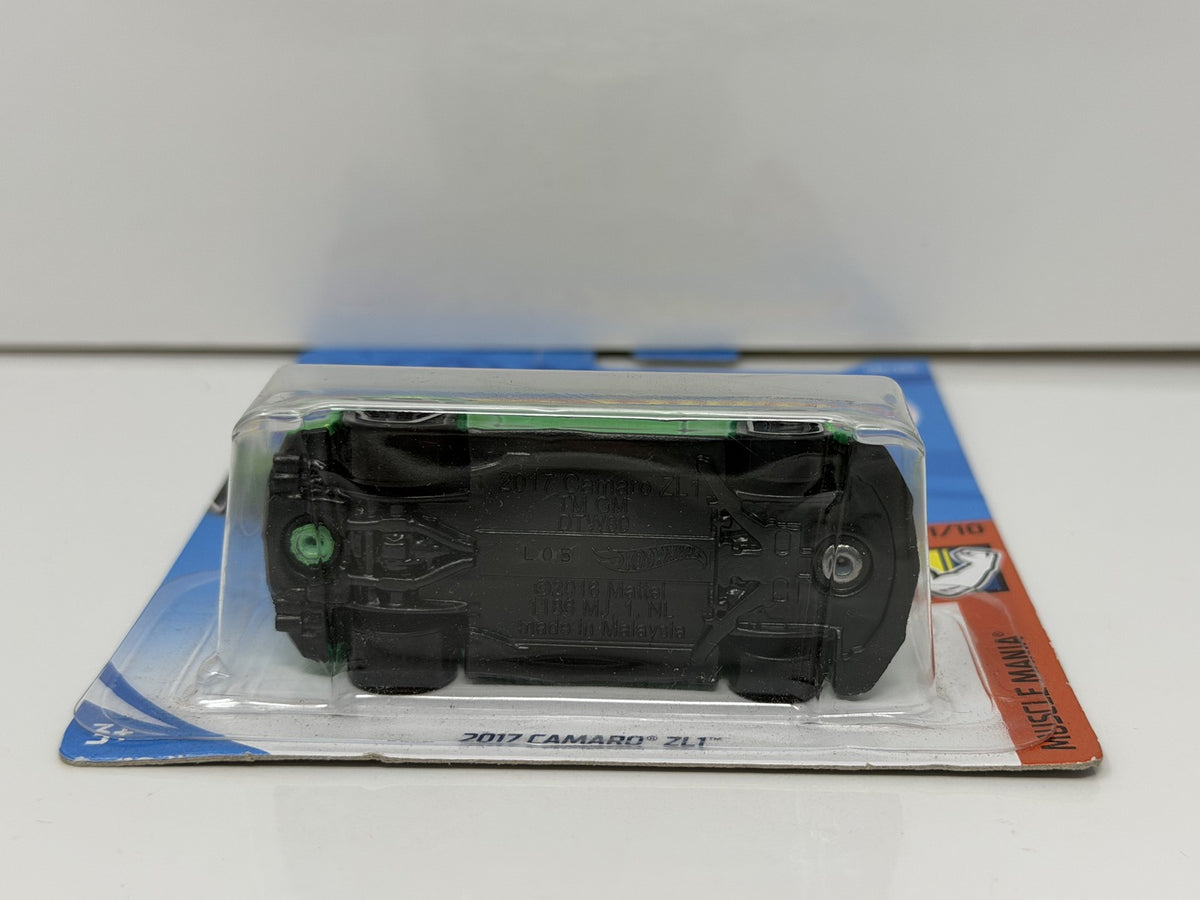 Hot Wheels Muscle Mania 2017 Chevrolet Camaro ZL1 1:64 Diecast Green