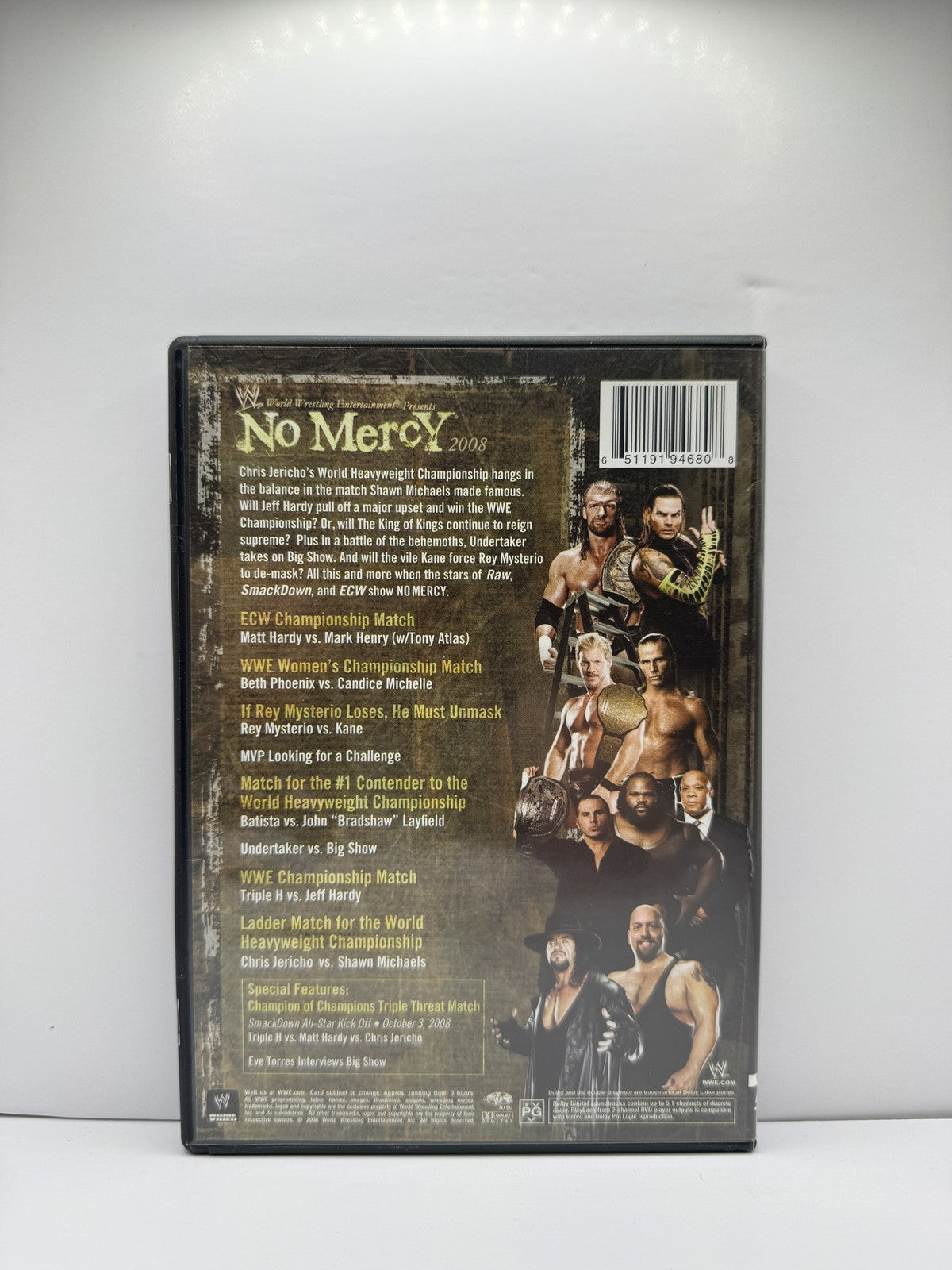 WWE No Mercy 2008 (DVD) WWE Wrestling