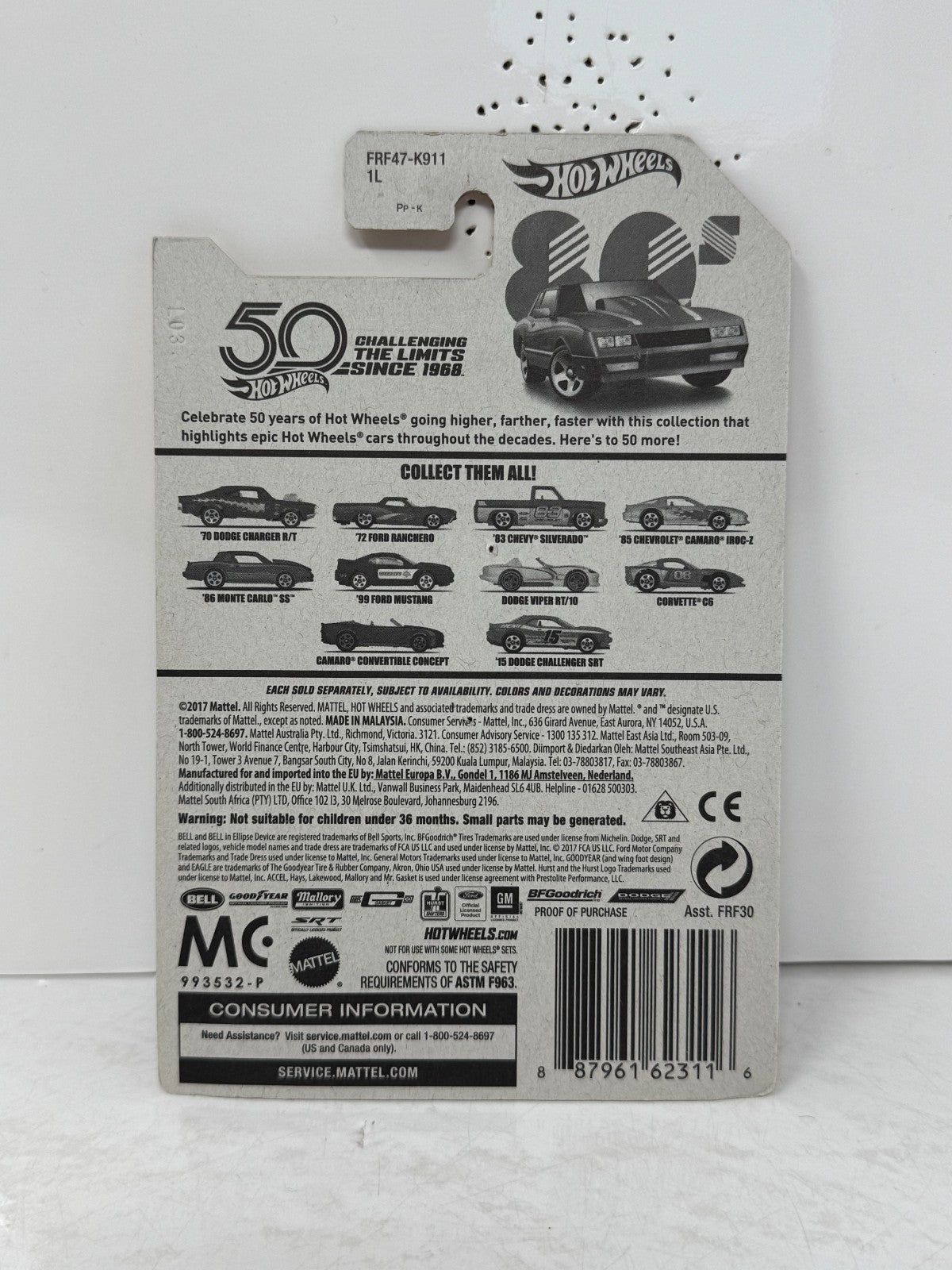 Hot Wheels 80s Decades Throwbacks 1986 Chevrolet Monte Carlo SS 1:64 Diecast