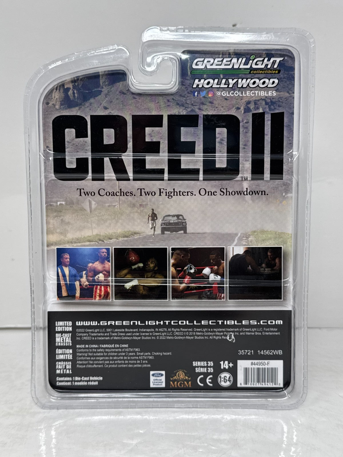 Greenlight Hollywood Creed II 1967 Ford Mustang Coupe 1:64 Diecast