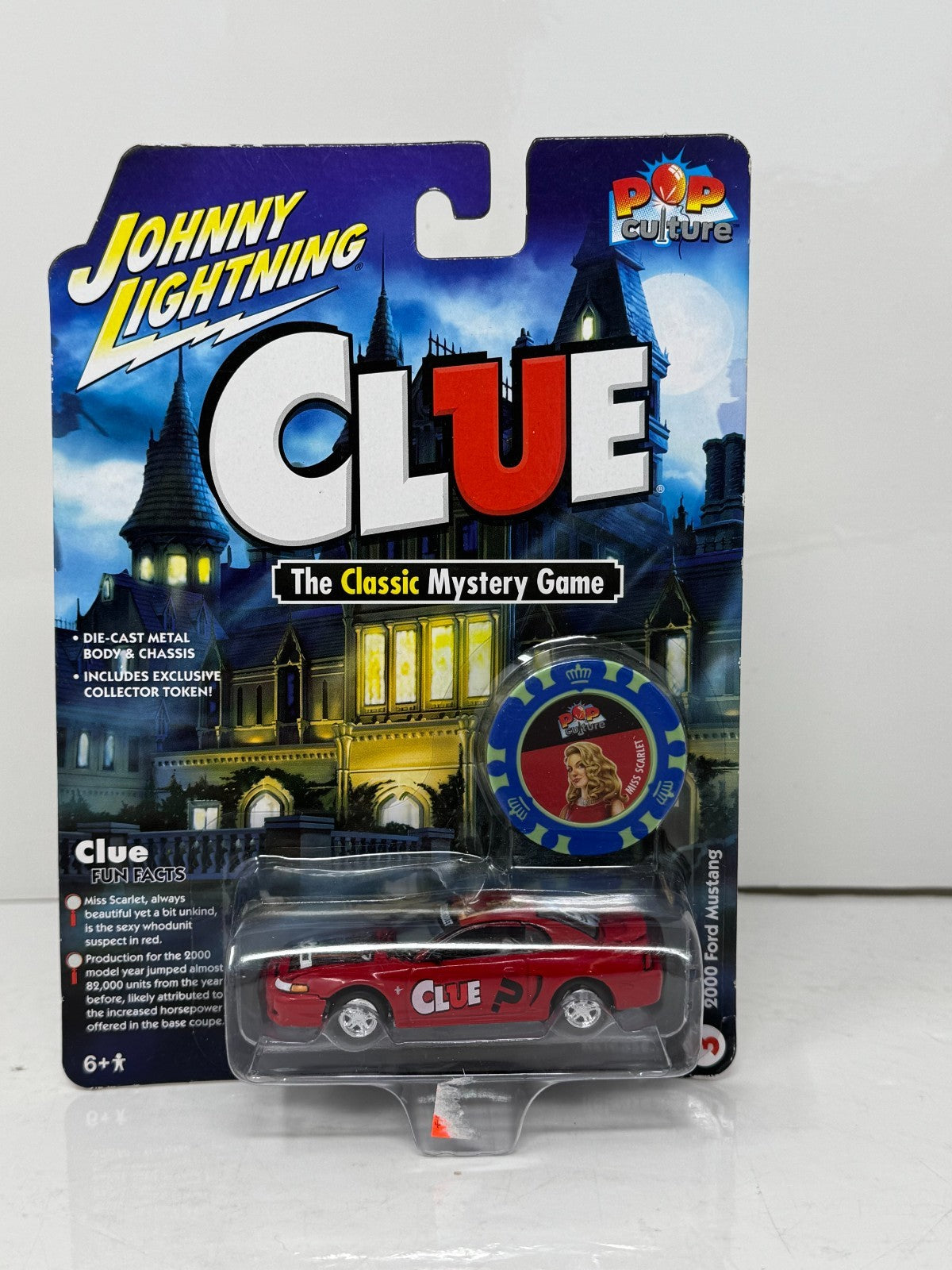 Johnny Lightning Clue 2000 Ford Mustang Miss Scarlett 1:64 Diecast