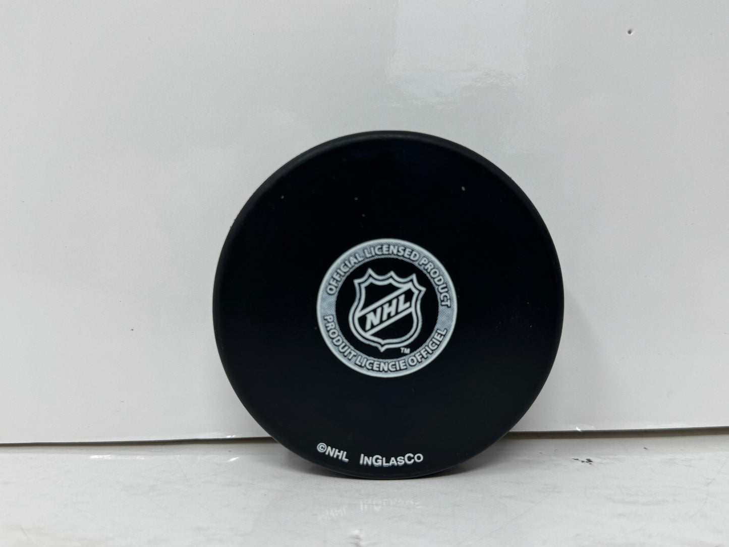 Stu Barnes Buffalo Sabres Signed NHL Autograph Puck Blue Auto