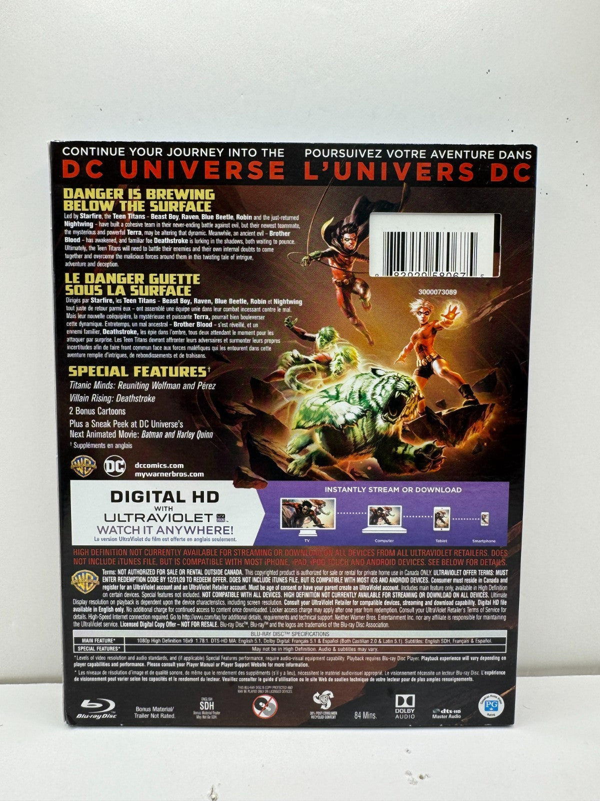 Teen Titans: The Judas Contract (Blu-ray) Stuart Allan DC Good Condition!!!